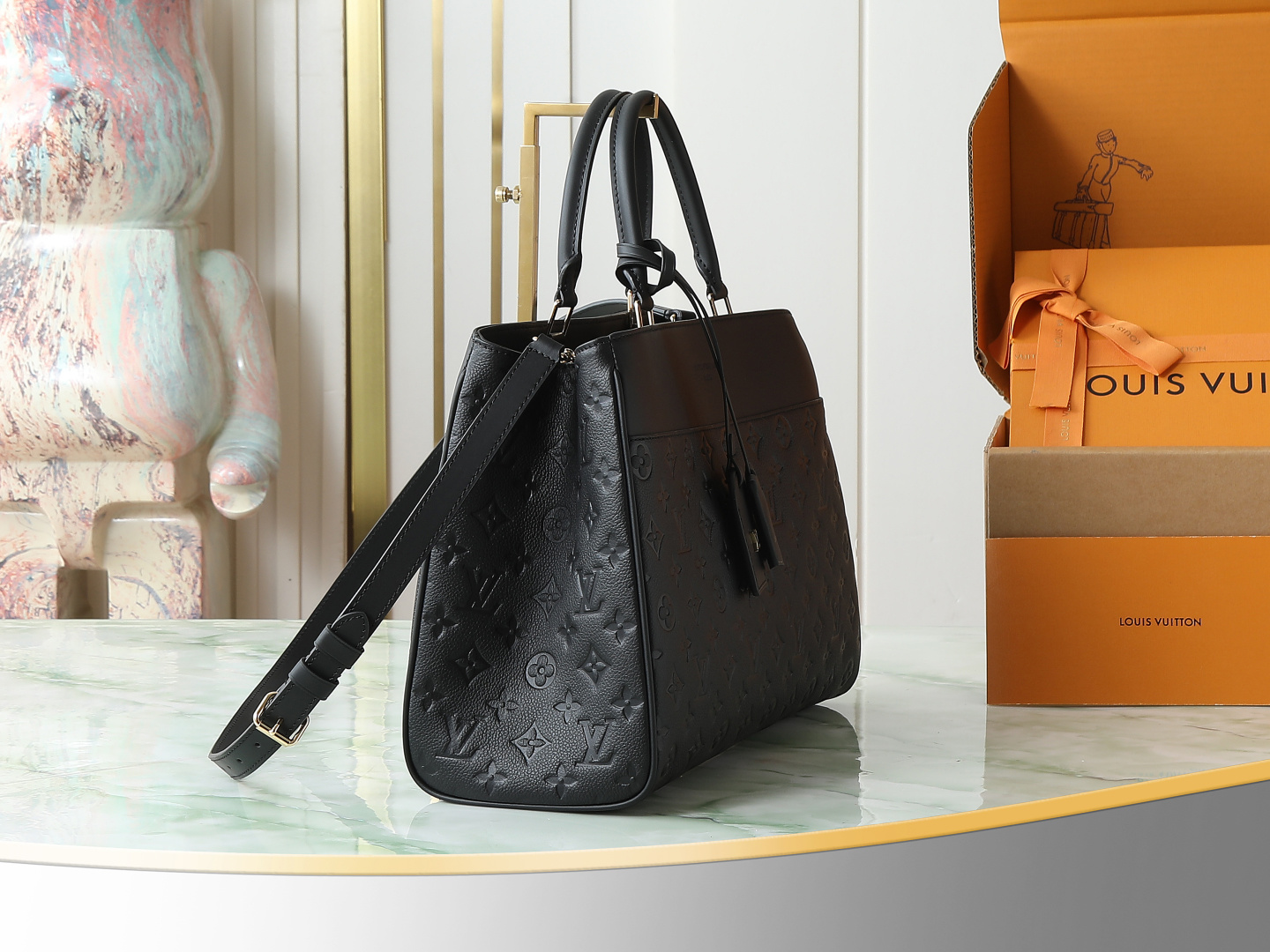 【顶级原单 独家实拍】M25575黑色Avenue MM(Avenue MM)是格兰帕莱手提包的现代替代