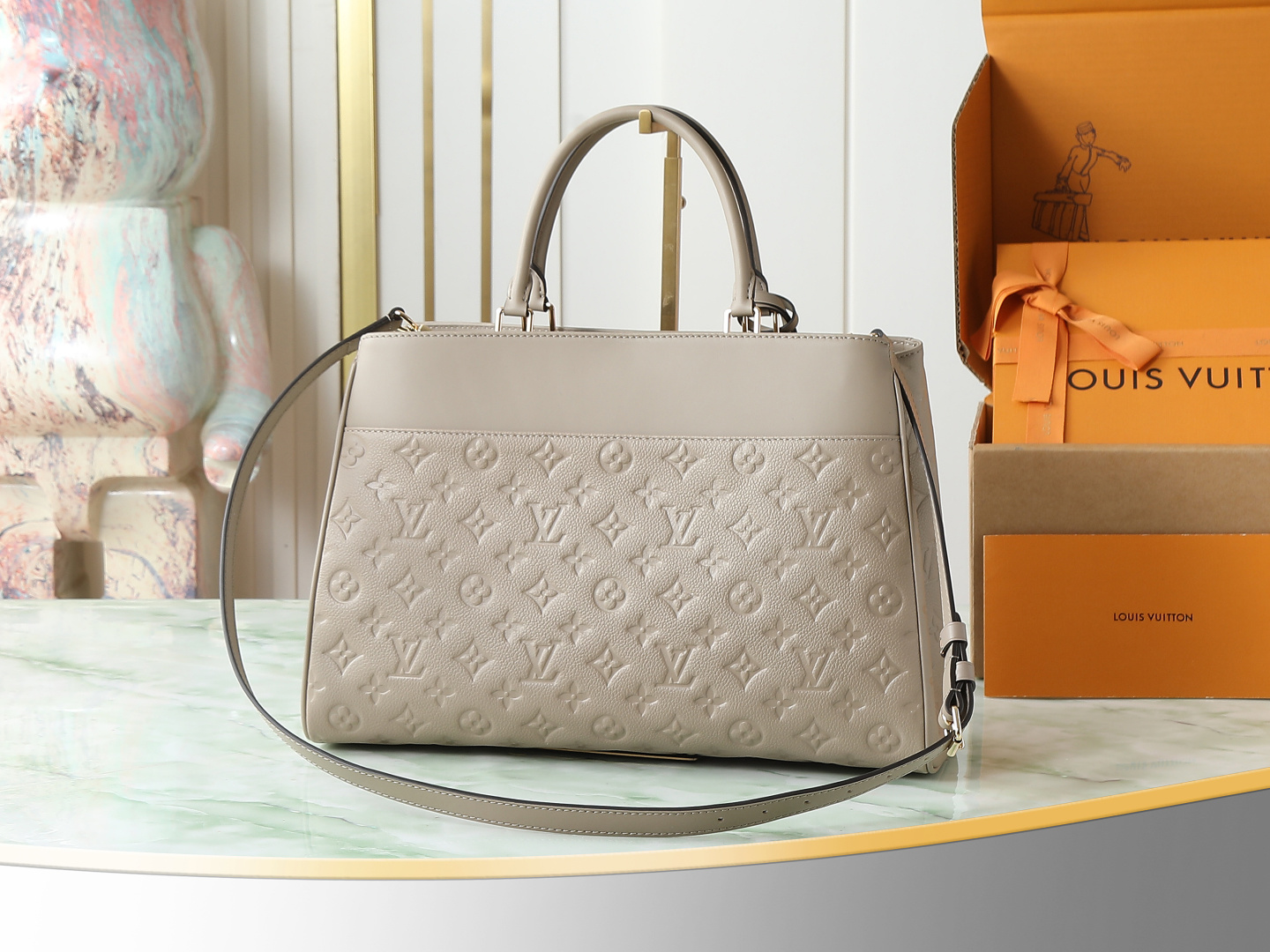 【顶级原单 独家实拍】M25575灰色Avenue MM(Avenue MM)是格兰帕莱手提包的现代替代