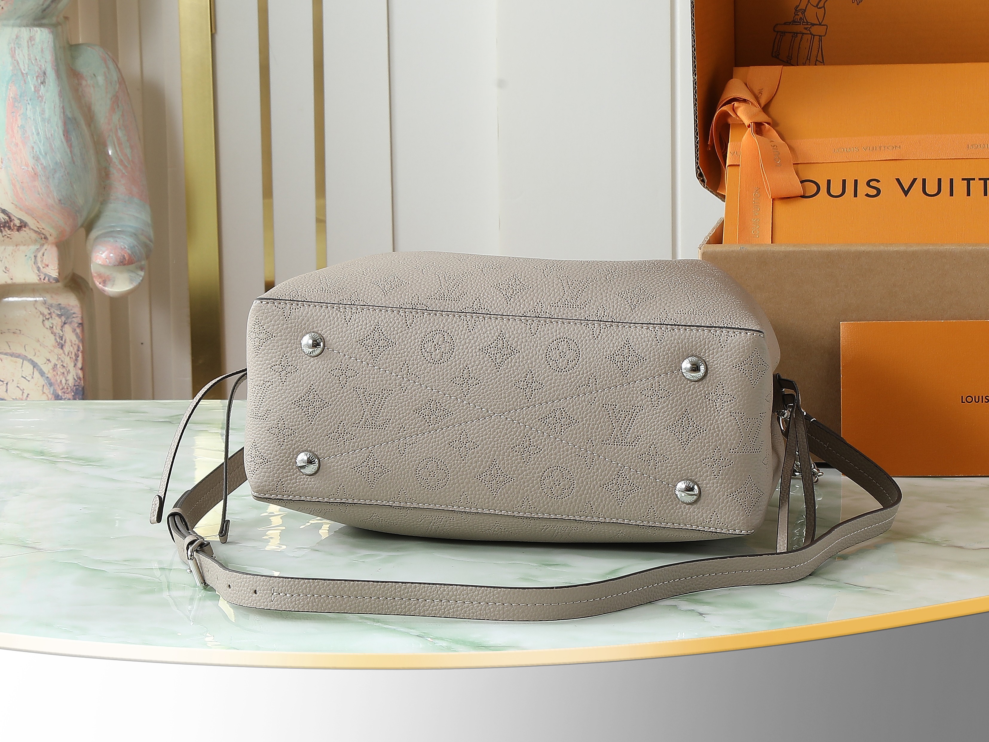 【顶级原单,独家实拍】M59201象灰 全皮购物袋系列 M59200 本款 Bella Tote 手袋巧