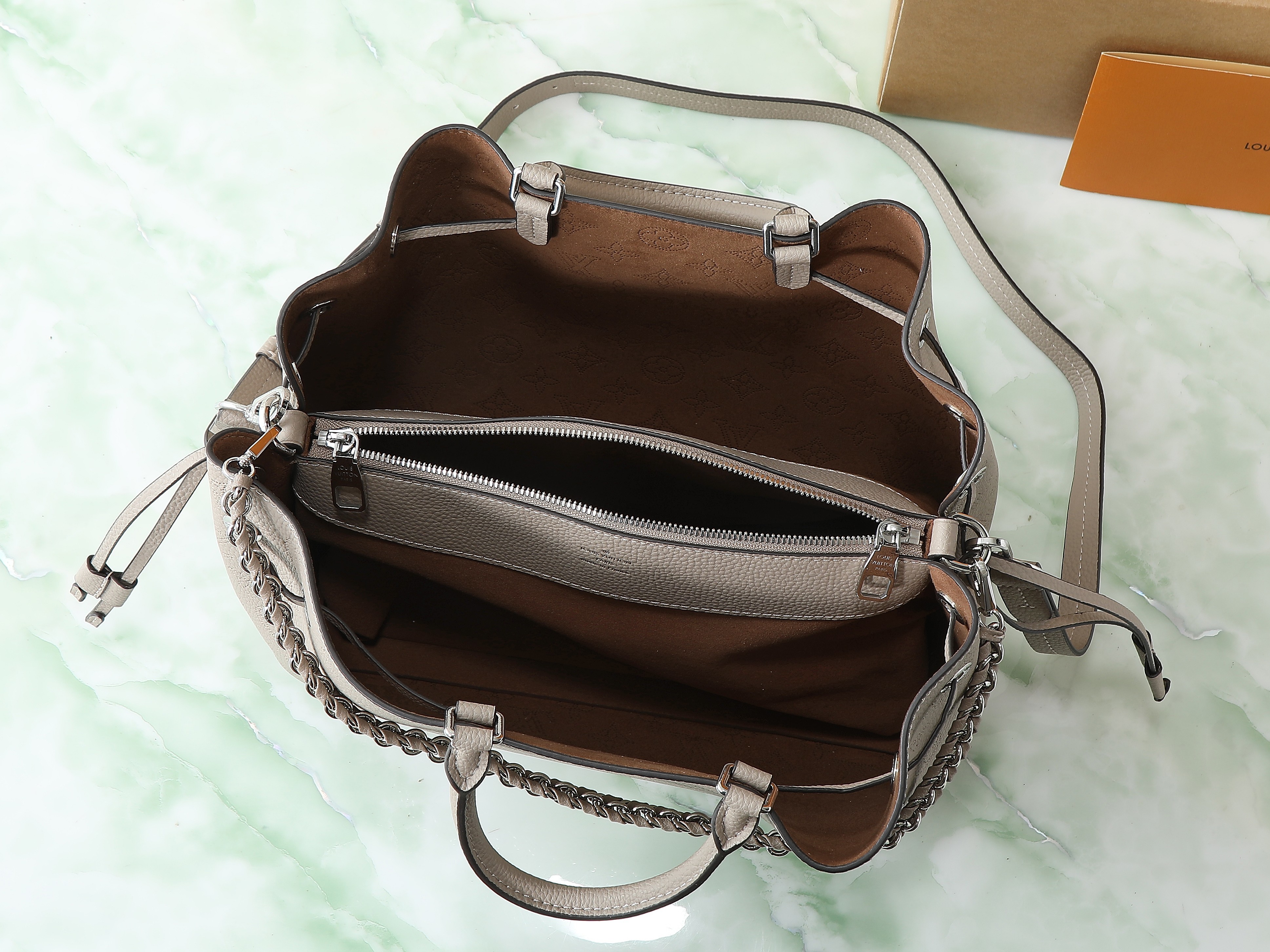 【顶级原单,独家实拍】M59201象灰 全皮购物袋系列 M59200 本款 Bella Tote 手袋巧