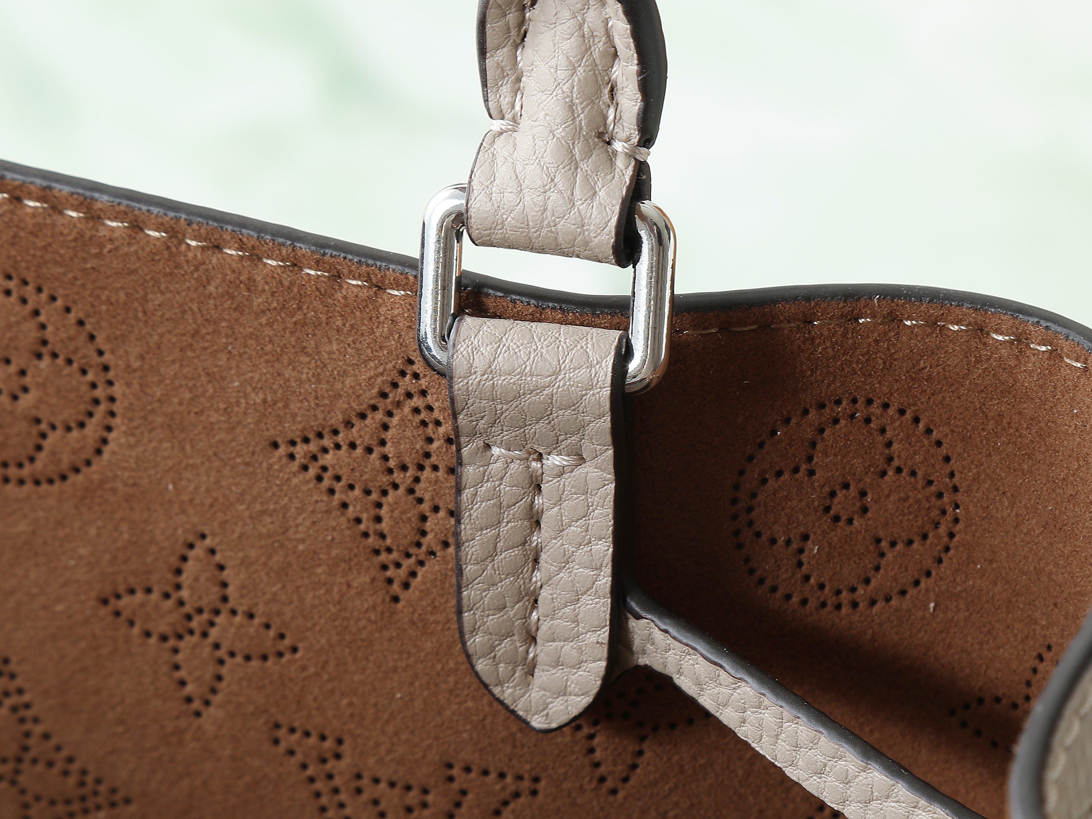 【顶级原单,独家实拍】M59201象灰 全皮购物袋系列 M59200 本款 Bella Tote 手袋巧