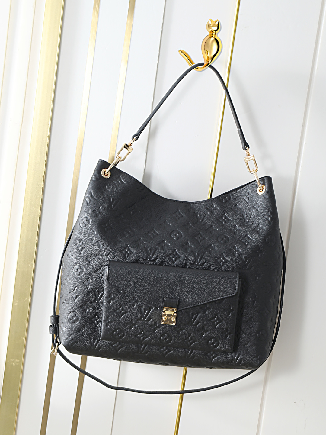 M27189 Bolso bandolera Hobo Metis negro