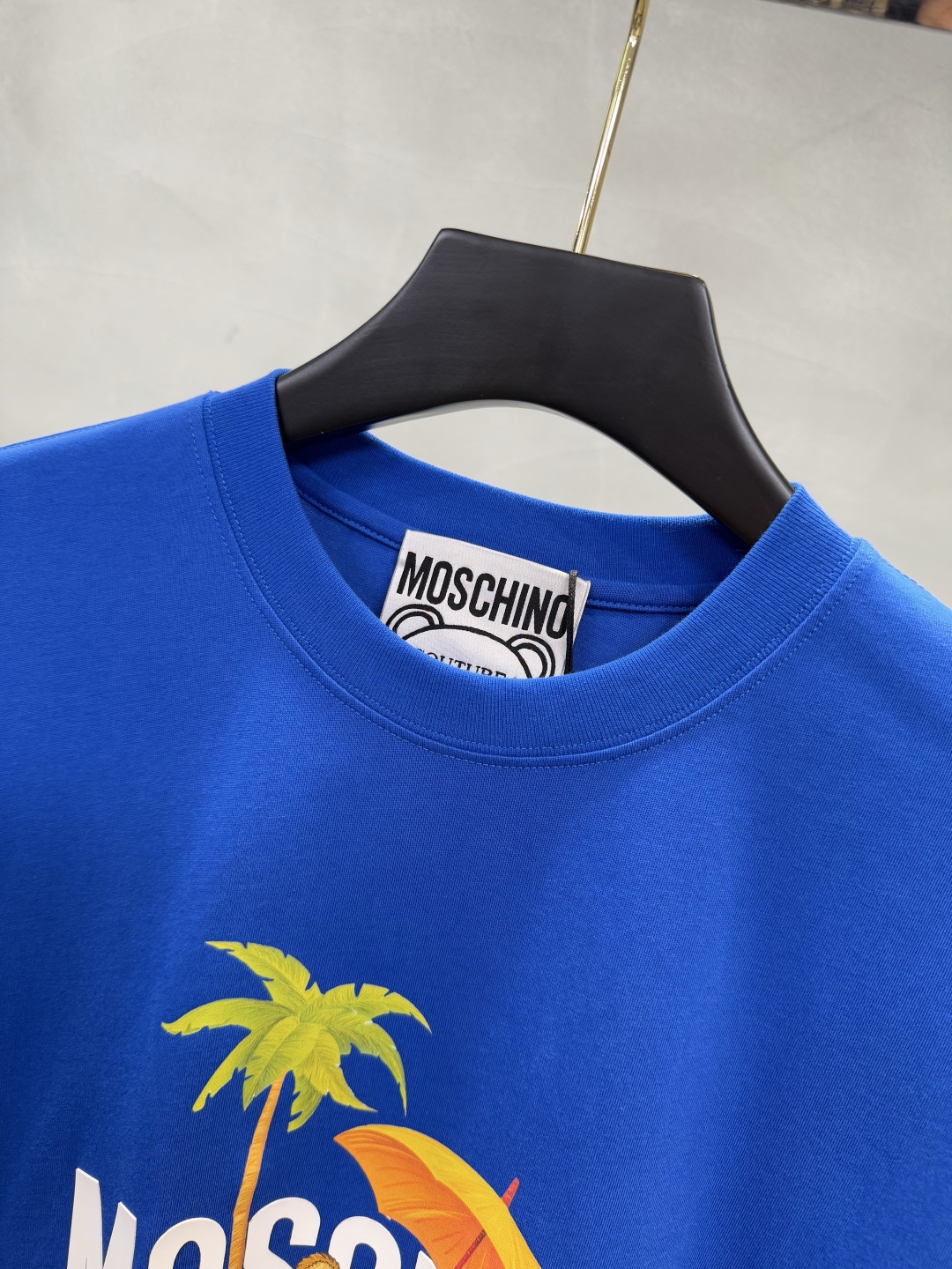 Moschino Street Style Cotton T-Shirt: Graphic Prints, Soft Cotton, Various Colors - 图片 5