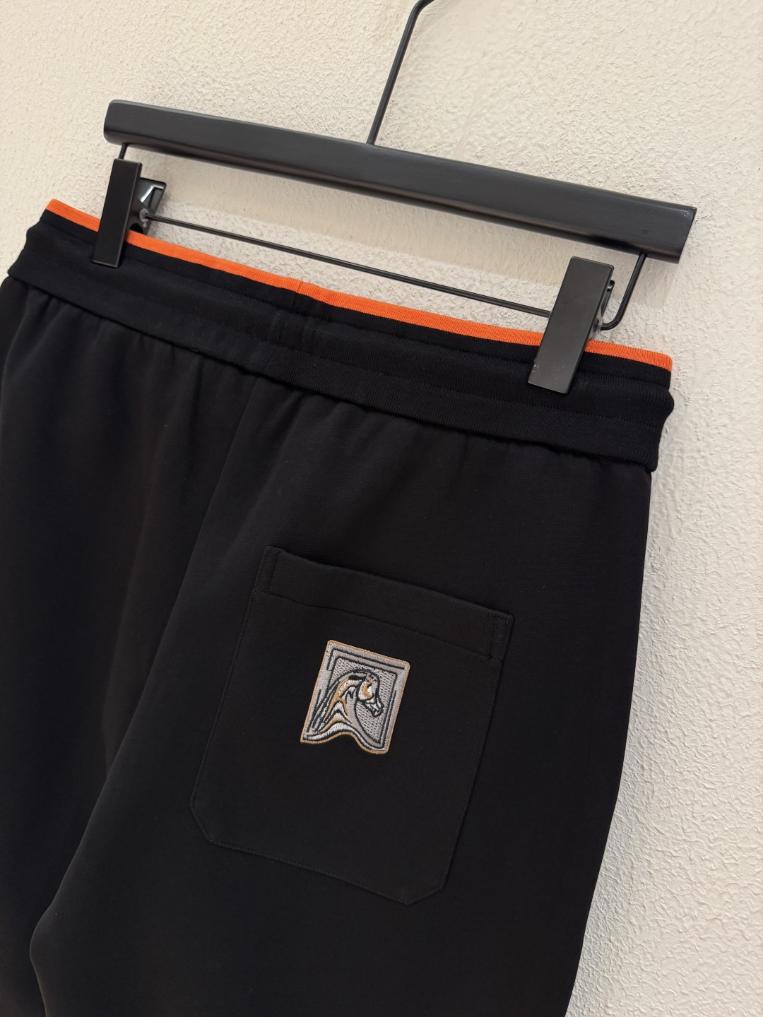 Hermes Men's Black Sweat Suit Set with Hoodie and Joggers, Orange Trim 9 cmp i1756242058338 8893 0 7