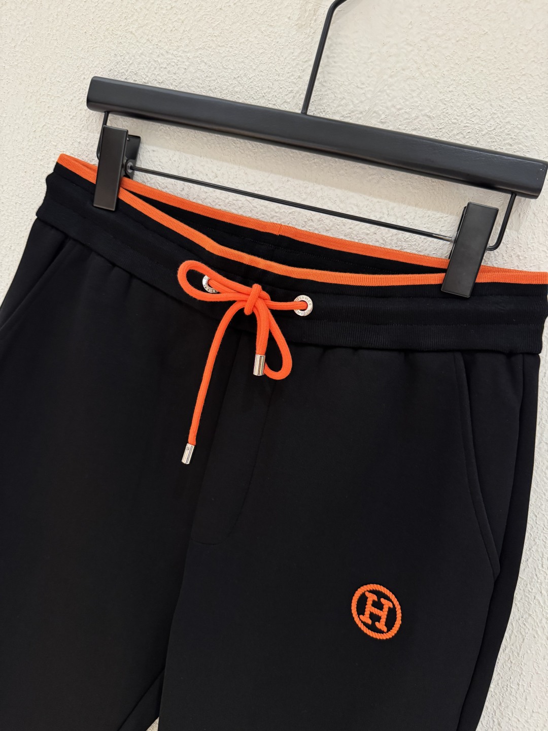Hermes Men's Black Sweat Suit Set with Hoodie and Joggers, Orange Trim 4 cmp i1756242058366 5566 0 2