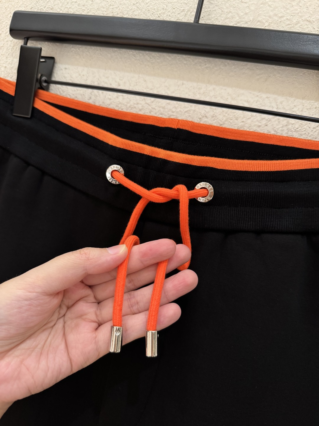Hermes Men's Black Sweat Suit Set with Hoodie and Joggers, Orange Trim 7 cmp i1756242058389 5393 0 5