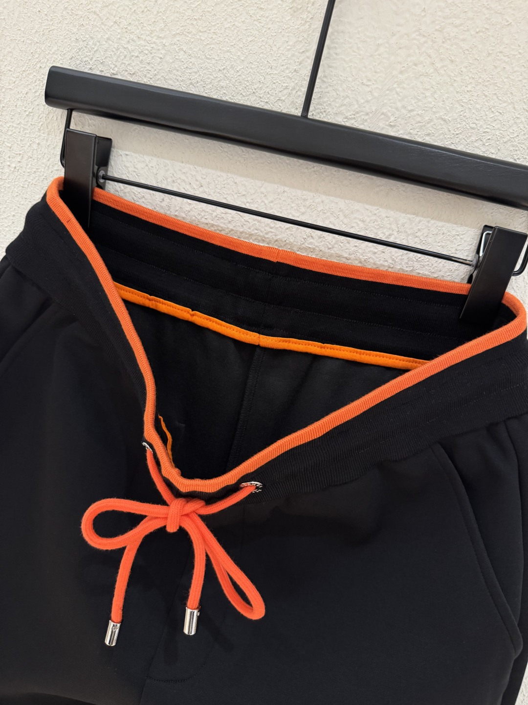 Hermes Men's Black Sweat Suit Set with Hoodie and Joggers, Orange Trim 6 cmp i1756242058406 9770 0 4