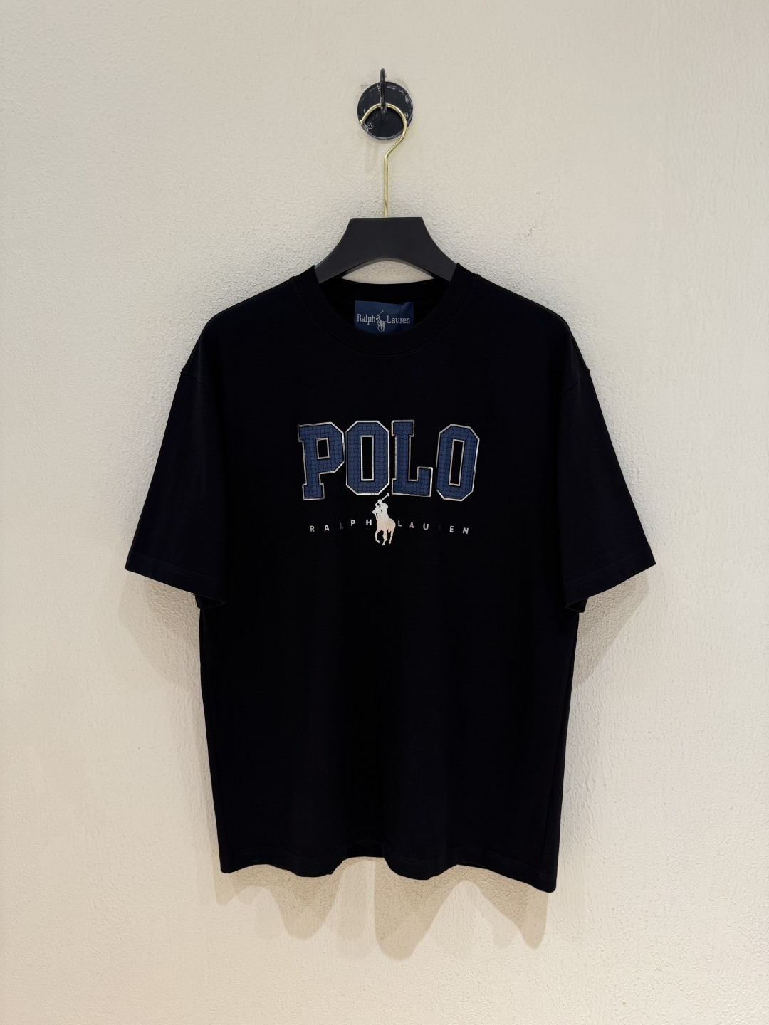 POLO 25FW新款圆领T恤！潮人必备！胸前定制品牌图形烫画工艺.经典G字母Polo设计.减龄搭配.色