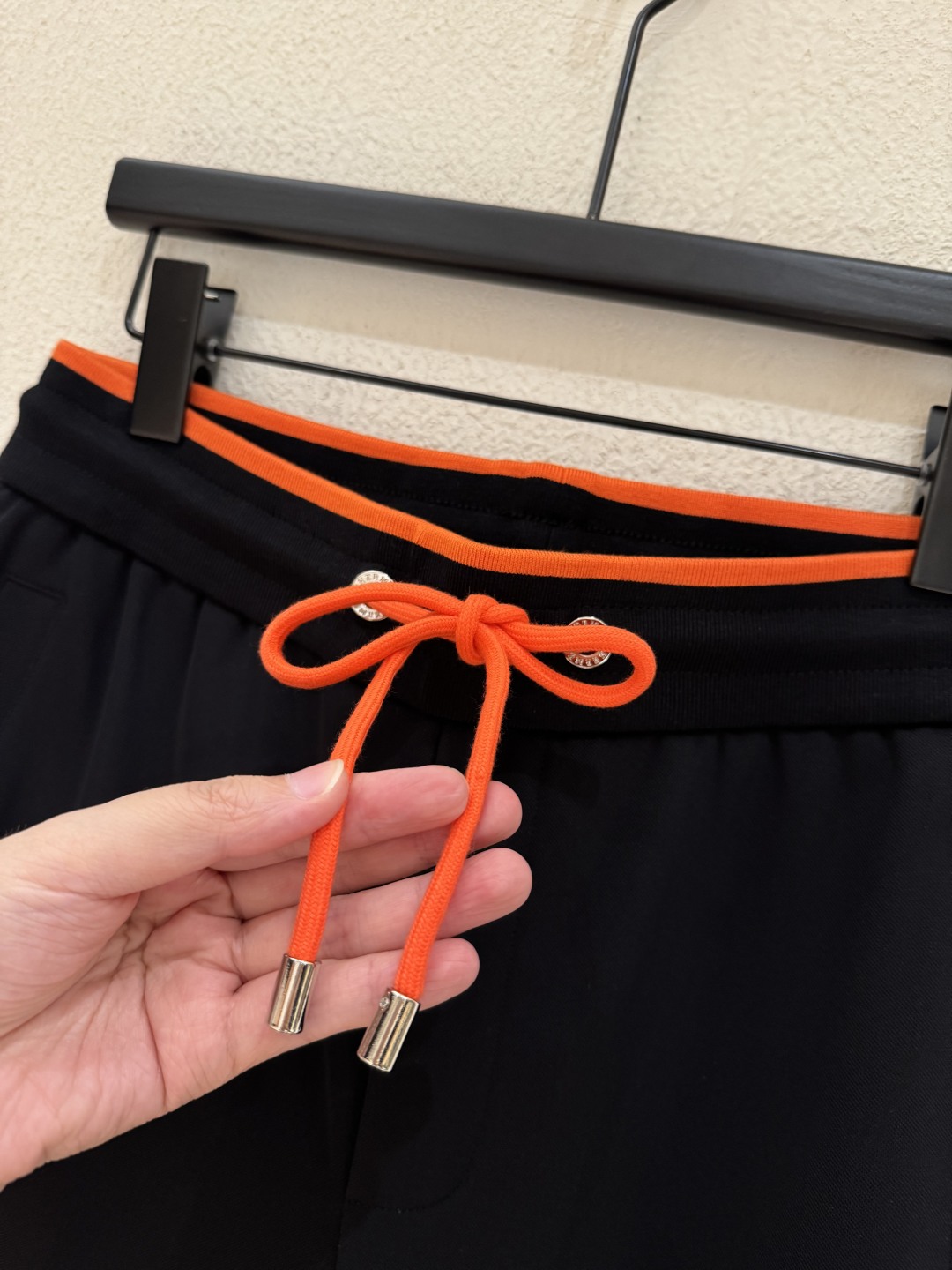 Hermes Black Hoodie and Joggers Set with Orange Trim & Horse Embroidery 5 cmp i1756599871158 8998 0 4