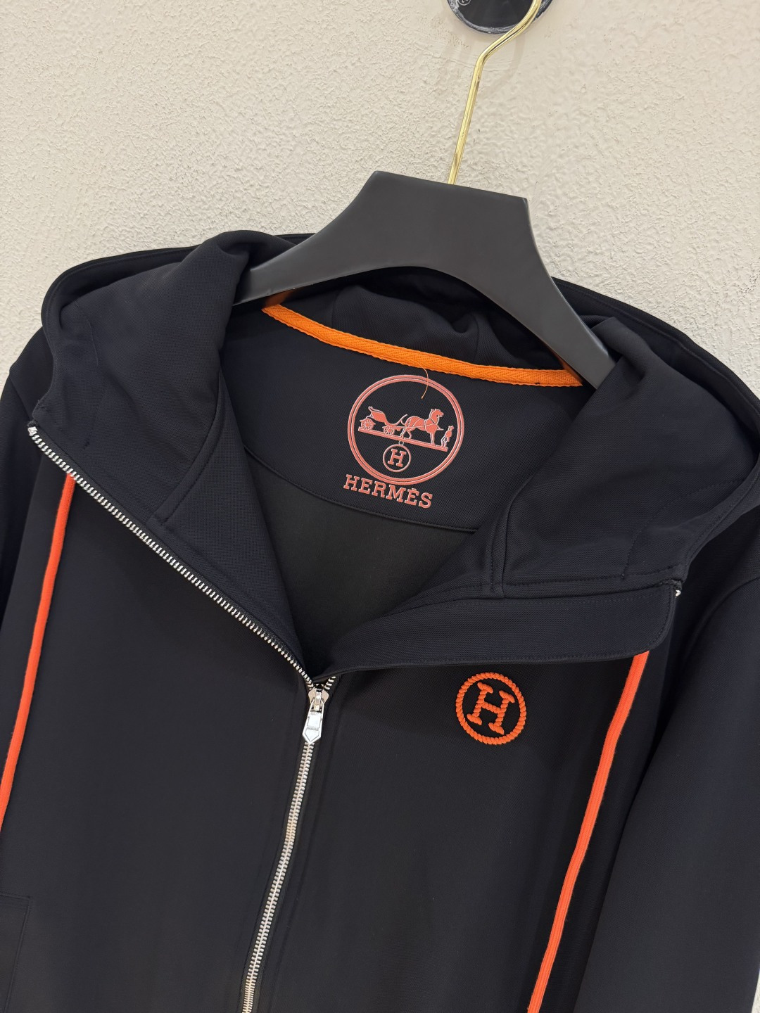 Hermes Men's Navy Blue Hoodie and Joggers Set with Orange Trim 6 cmp i1756599884784 8410 0 5