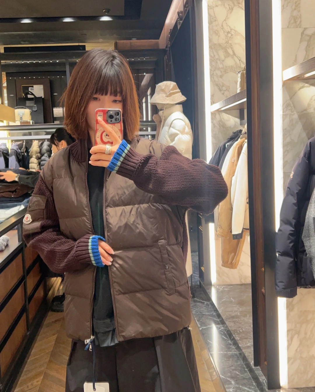 L-4XL（对应1-5码） P320 上身效果｜Mon Cardigan男士羽绒加衬羊毛和羊绒拉链开衫.