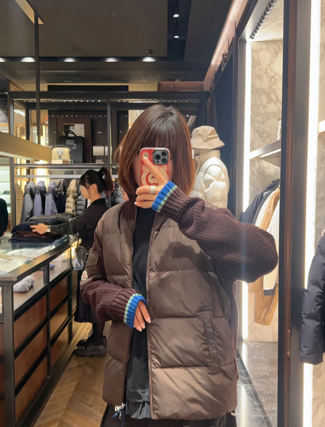 L-4XL（对应1-5码） P320 上身效果｜Mon Cardigan男士羽绒加衬羊毛和羊绒拉链开衫.