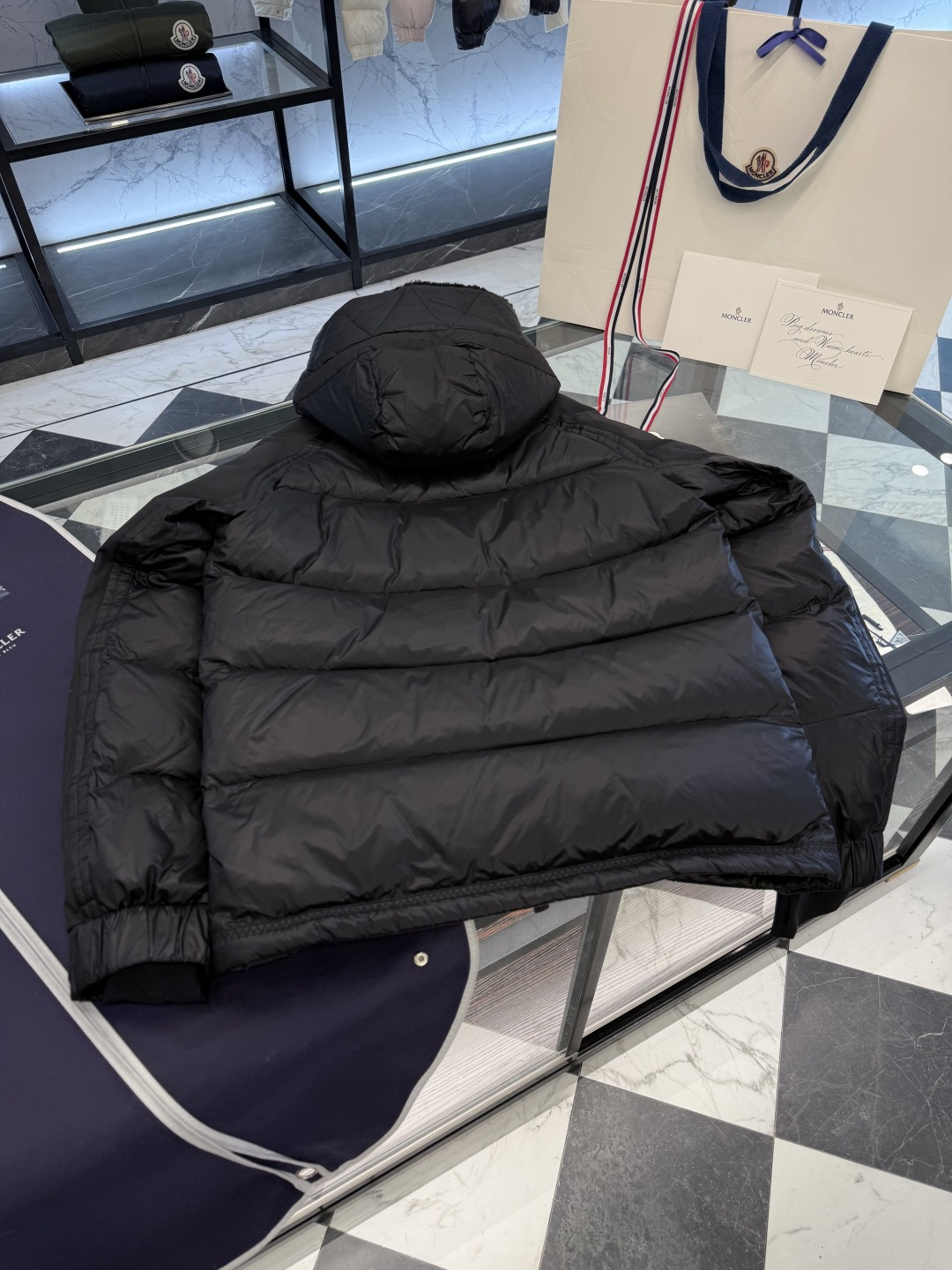 Moncler Grenoble 男士Morgins羊毛皮拼接里羽绒服.原版3W+购入开发.高端单品.更