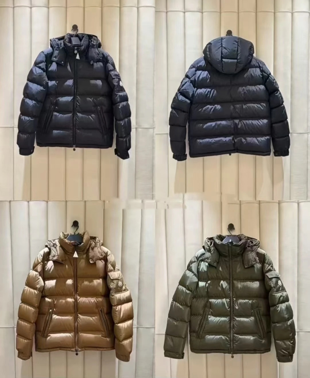 Moncler王牌经典,2025全新上市.Maya(全新科技尼龙)男士哑光短款羽绒夹克外套.三色全部原版