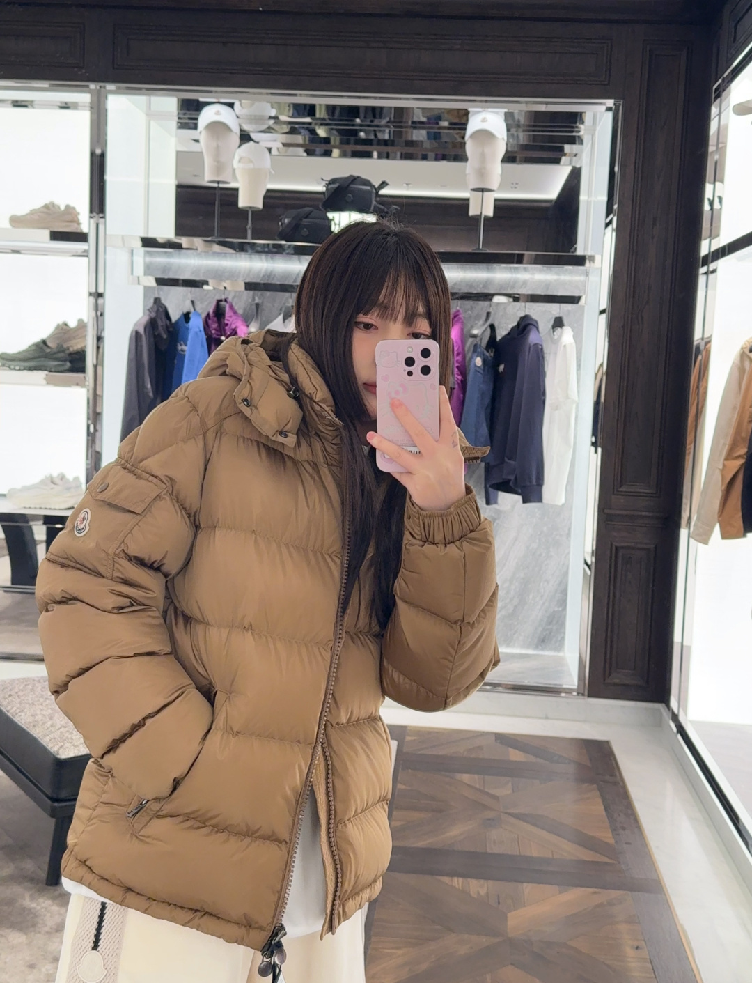 上身效果｜Moncler王牌经典,2025全新上市.Maya(全新科技尼龙)男士哑光短款羽绒夹克外套.限