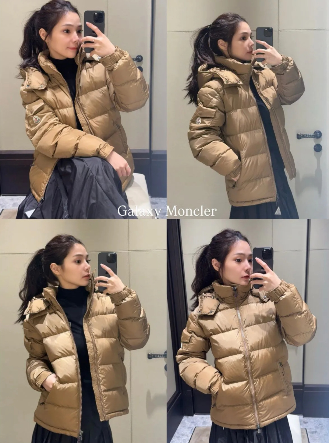 上身效果｜Moncler王牌经典,2025全新上市.Maya(全新科技尼龙)男士哑光短款羽绒夹克外套.限