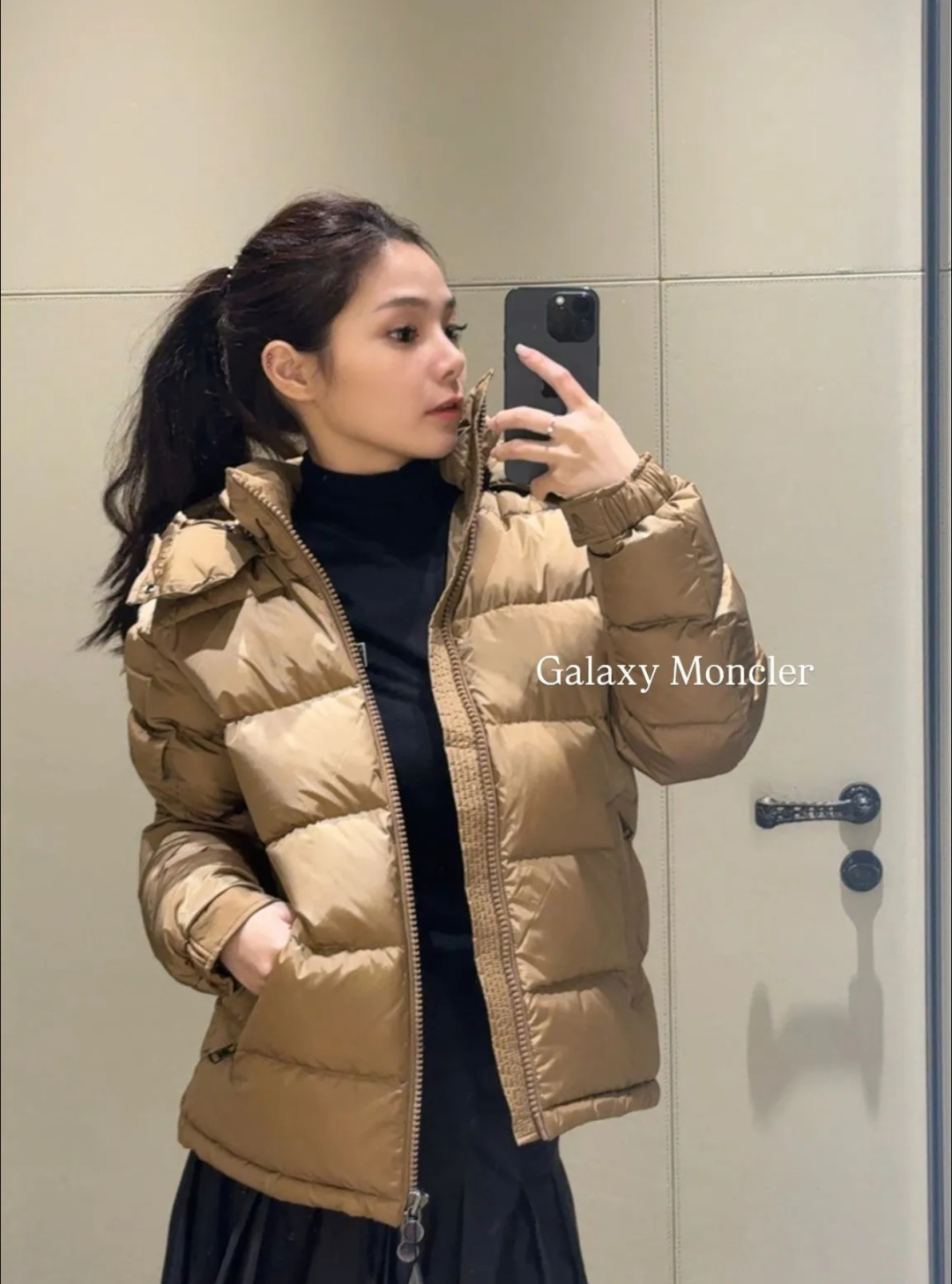 上身效果｜Moncler王牌经典,2025全新上市.Maya(全新科技尼龙)男士哑光短款羽绒夹克外套.限