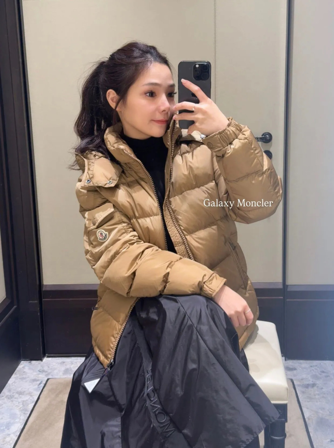 上身效果｜Moncler王牌经典,2025全新上市.Maya(全新科技尼龙)男士哑光短款羽绒夹克外套.限