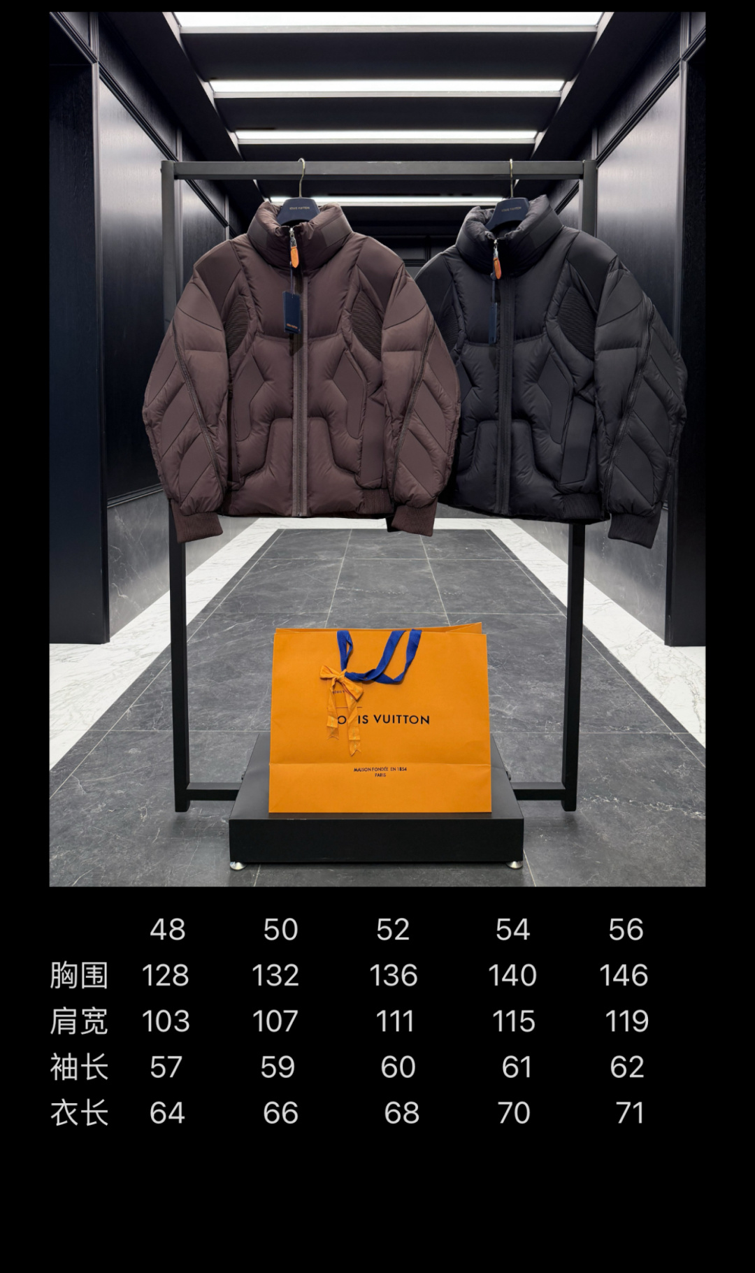 羽绒服 特级羽绒⬆️ Louis Vuitton Lv2025全新重工机甲风立领羽绒外套.鹅绒填充.极致