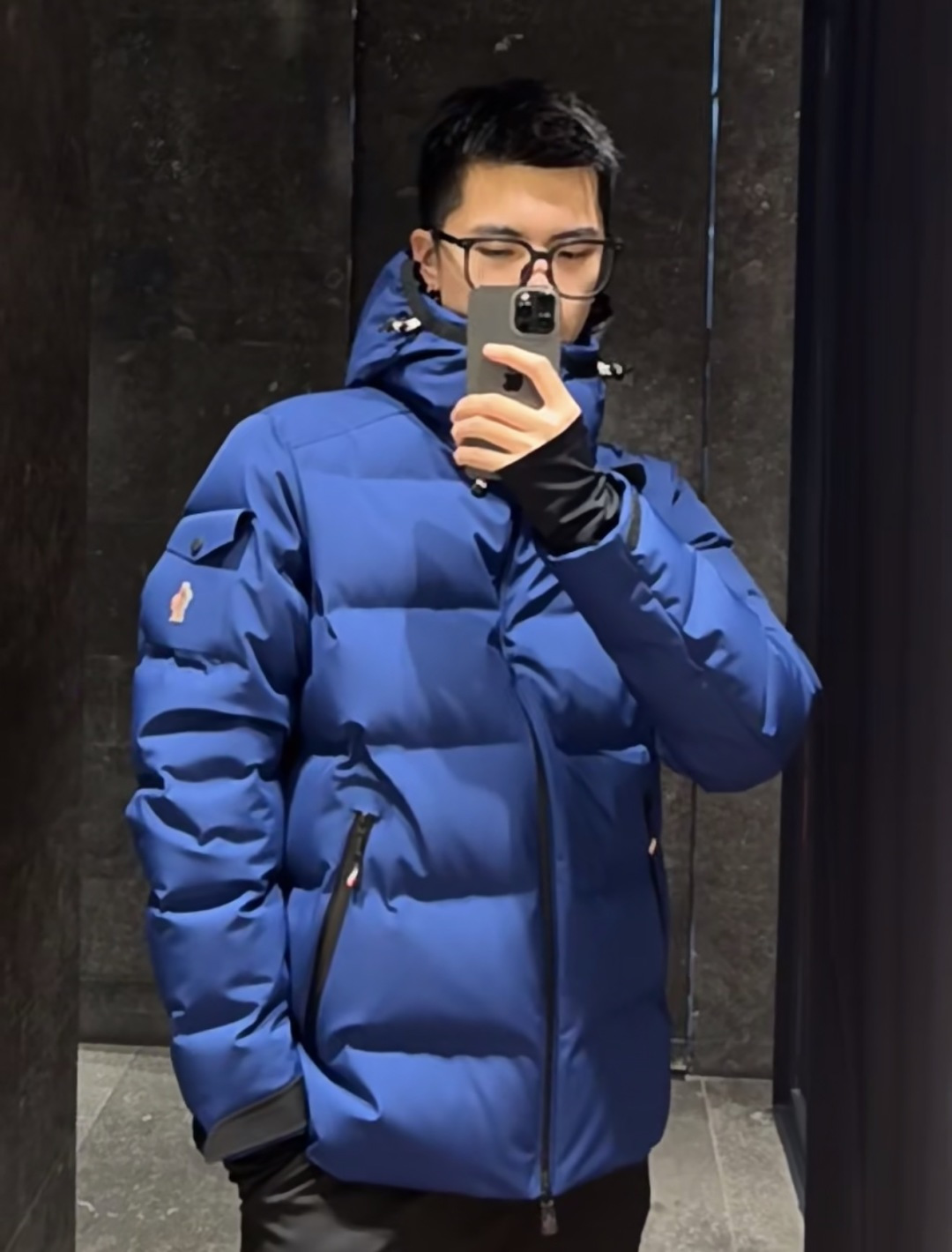上身效果｜Moncler Montgetech高端男士短款羽绒夹克外套.三色同步在售中.