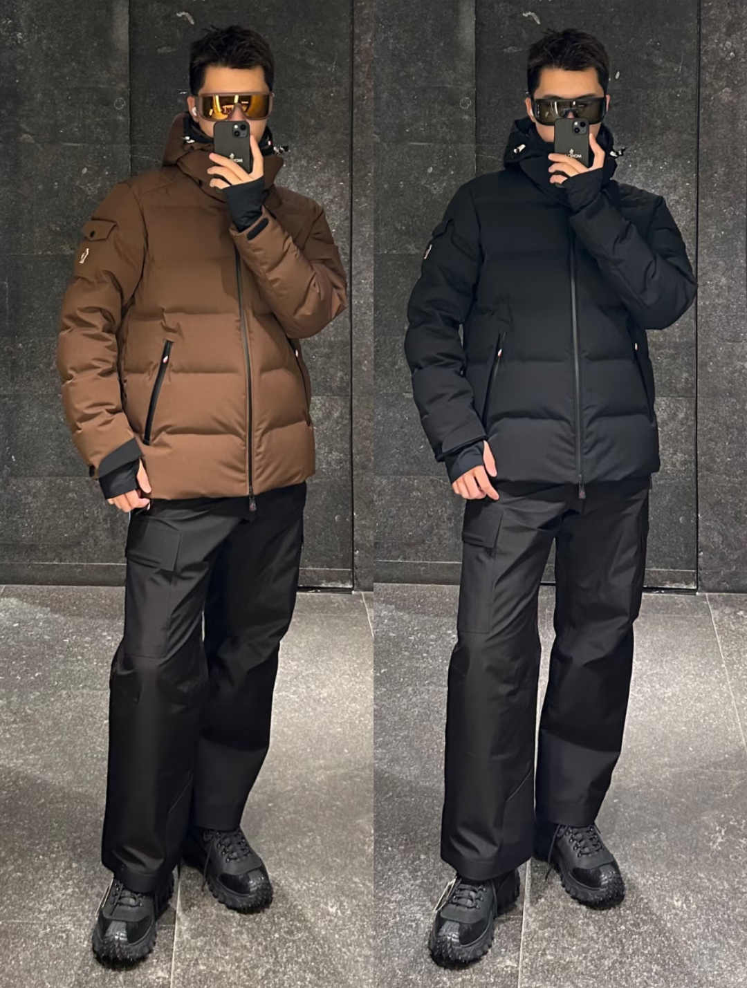上身效果｜Moncler Montgetech高端男士短款羽绒夹克外套.三色同步在售中.