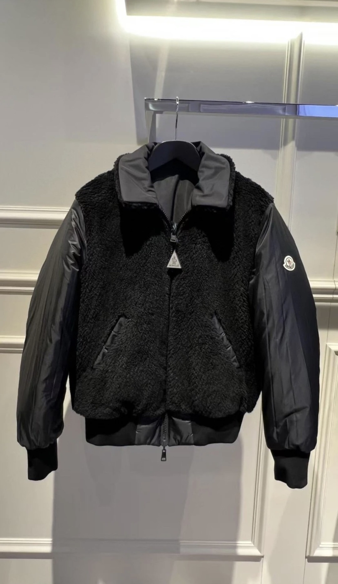 Moncler Maulevrier男士双面泰迪绒飞行员羽绒夹克外套.两面穿搭.柜台实拍参考.