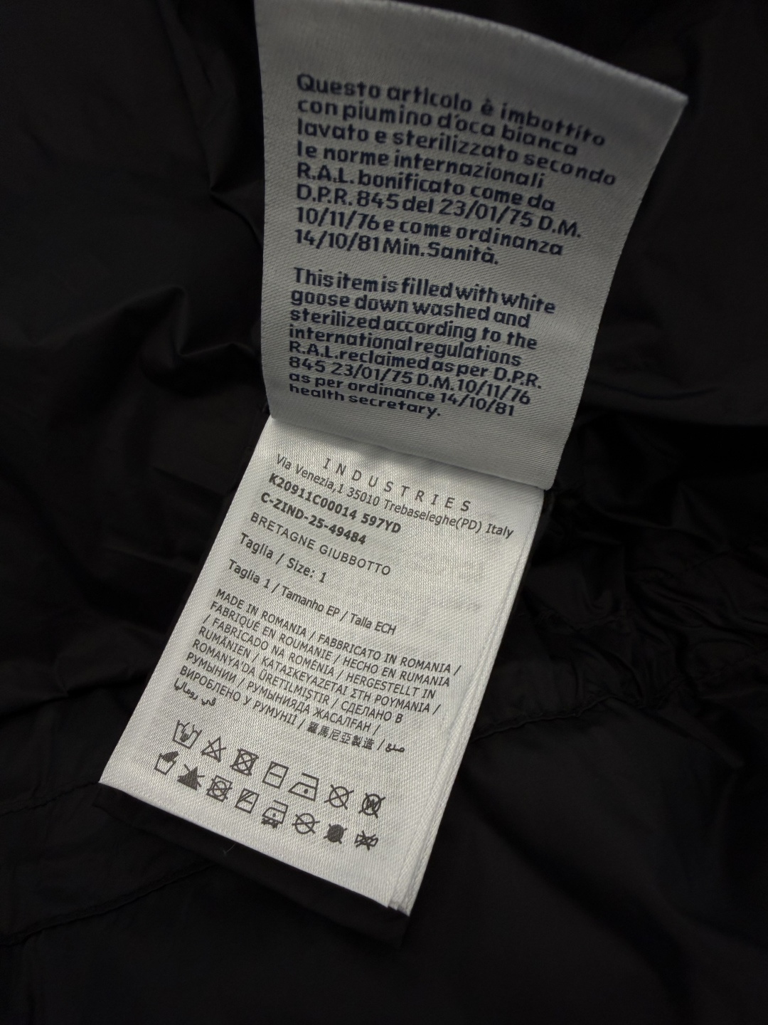 Moncler【加厚保暖】Bretagne(王牌渠道臻品)男士连帽中长羽绒夹克外套.细节感受.所有吊牌条