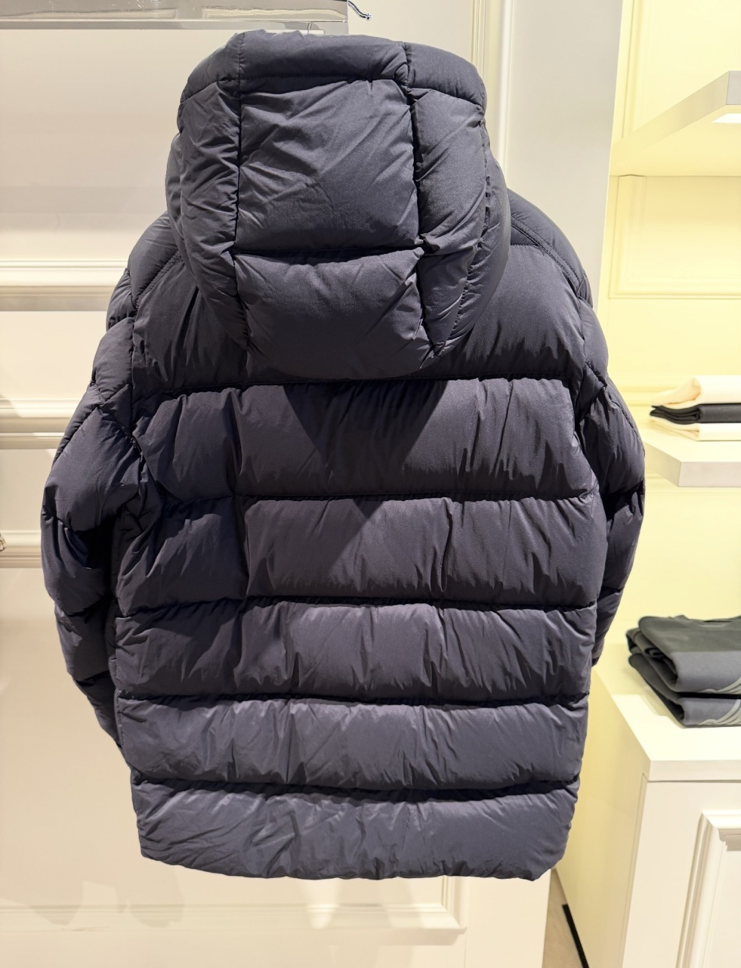 Moncler【加厚保暖】Bretagne(王牌渠道臻品)男士连帽中长羽绒夹克外套.柜台实拍参考.