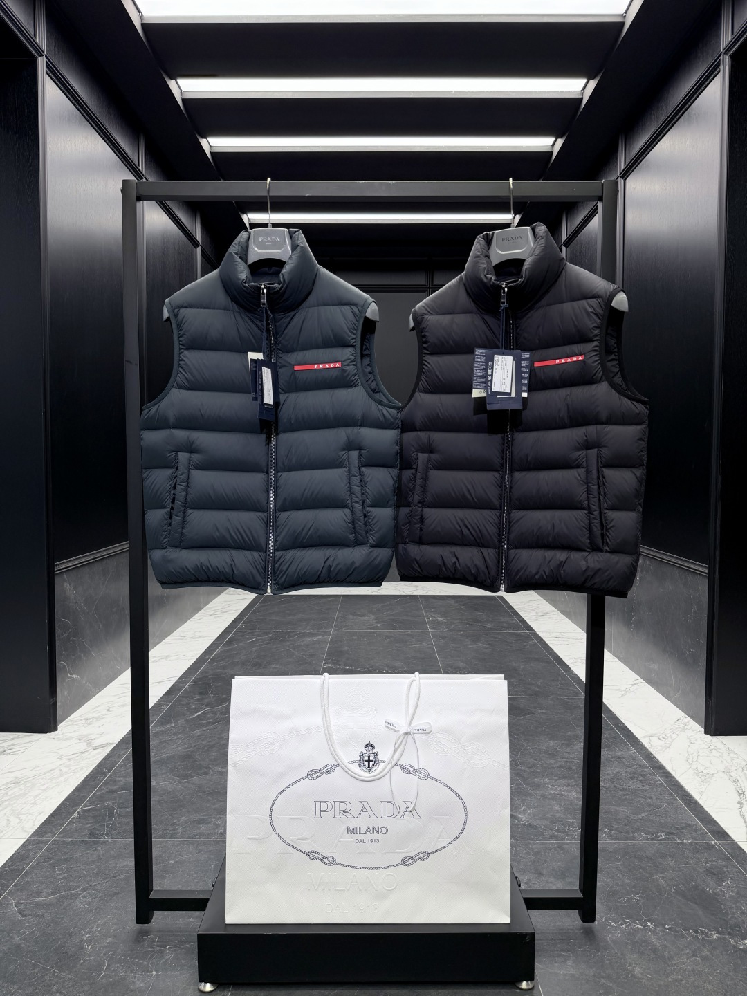 Prada Stand Collar Puffer Vest
