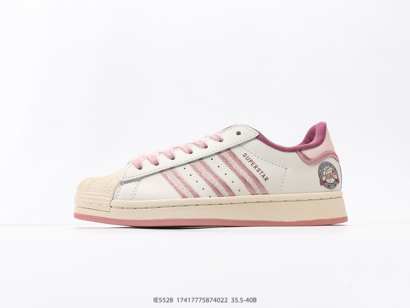 A100 Adidas Adidas Superstar Clover ☘ Serie clásica de la cabeza de la cabeza de concha Nuevos zapatos informales de la cabeza de moda. Ladies Damas Sports Shoes Código: 35.5 36 37⅓ 38 38 39⅓ 40 Número de artículos: IE5528#174