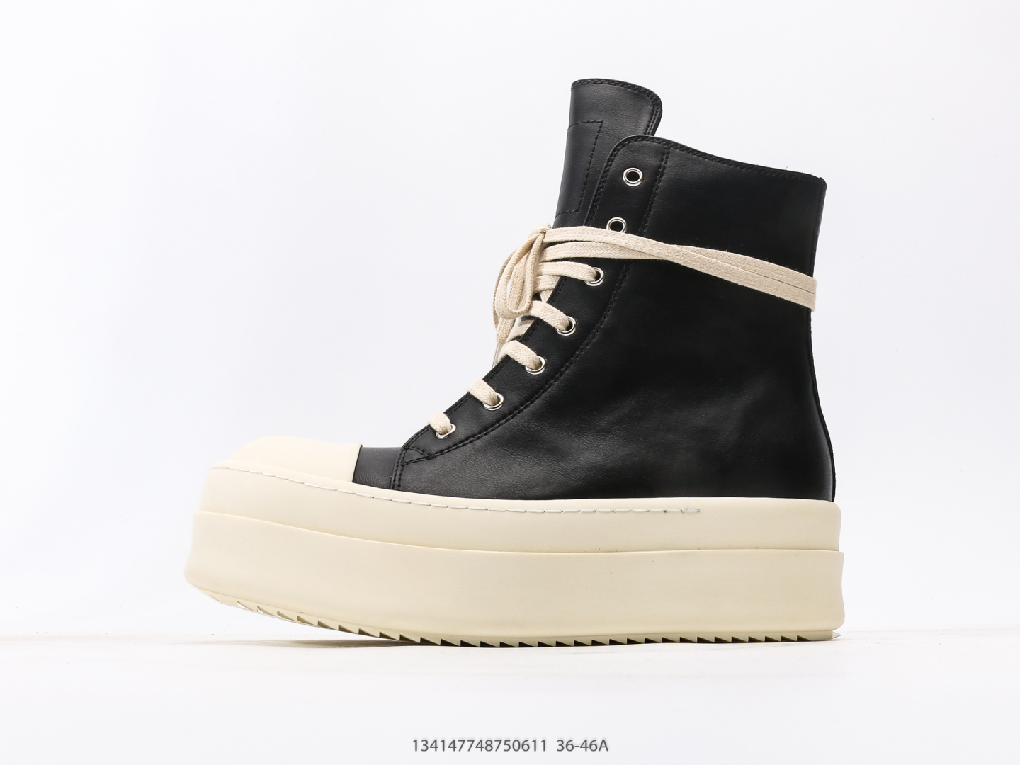 💰570 Los zapatos de pan con punta redonda Rick Owens Jumbo Laces están hechos de un material superior de piel de cordero granulada teñida con agua con una textura invencible. El diseño de los zapatos de pan gorditos viene con espuma viscoelástica, que es suave, cómoda y linda. Suela exterior Especificaciones uno a uno. Caja de regalo con cubierta Heaven and Earth. Un conjunto completo de accesorios y zapatos de alta calidad. Tallas: 36 37 38 39 40 41 42 43 44. 45 46#134147748750611