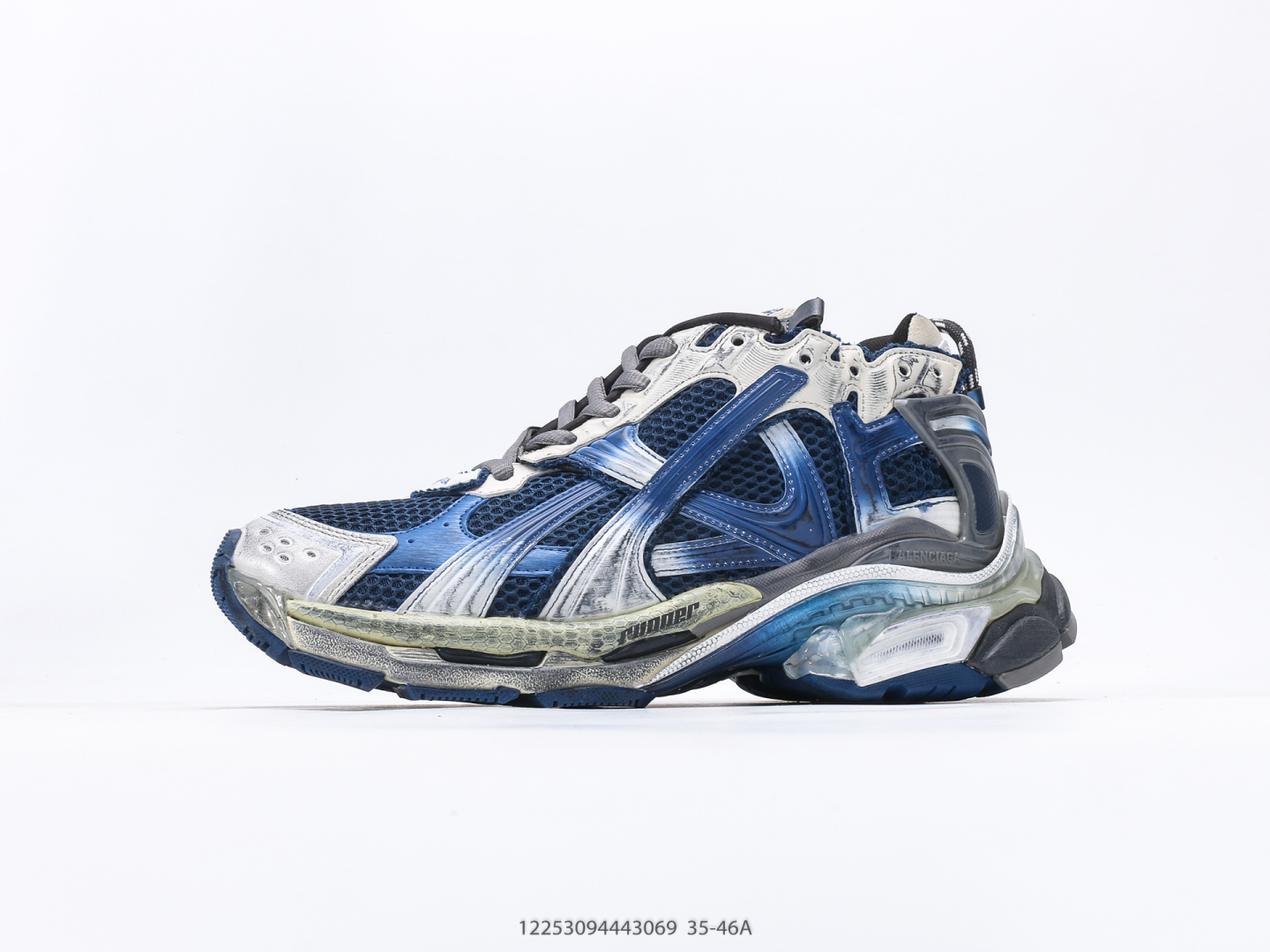 💰470 Balenciaga BALENCIAGA Runner 7.0 muestra el estilo de las zapatillas del diseñador Demna a través de detalles como pegamento desbordante, desgaste y costuras. Utiliza un par de «zapatos viejos» para transmitir una sensación retro. El panel lateral trasero y la puntera elevada demuestran el futuro de Demna. visión en estructura; la caja grande original restaura 100% la configuración oficial desde el interior hacia el exterior, exclusivo de primer nivel para triturar todas las versiones, tamaño: 35 36 37 38 39 40 41 42 43 44 45 46 #12253094443069