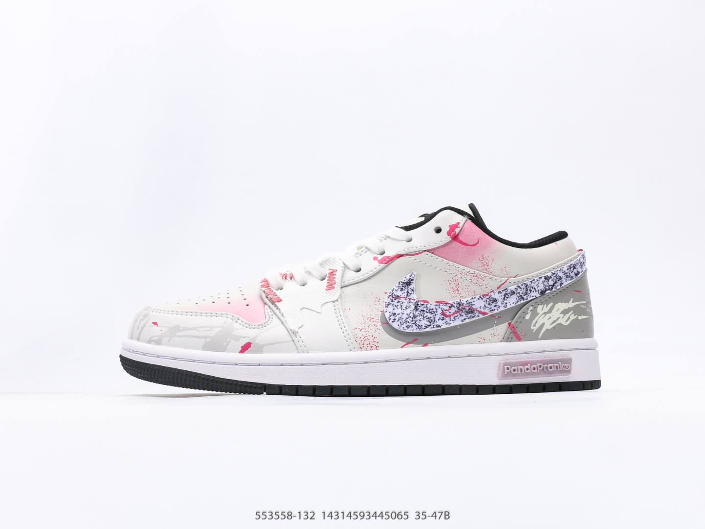 J 270 Jordan Air Jordan 1 Dreams Low Dreaming Pink Silver en general que rodea el tema de la broma de Panda Tanabata. Decoración especial de icono de diseño original, agregue el efecto de elemento moderno Tamaño de embellecimiento de la pulverización: 35.5 36 37.5 38 38 38 39 40 40 42 42.5 44 444.5 46 Hermitaño: 553558-132#143