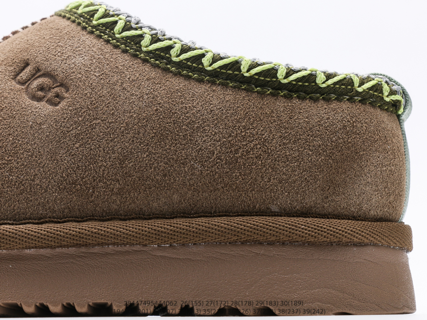 图片[7]-童鞋 UGG Tasman 冬季女士厚底雪地靴 注意：图下方显示为实际脚长，单位毫米[手工测量，可能存在5毫米左右的误差] #28447495444062-选品中心