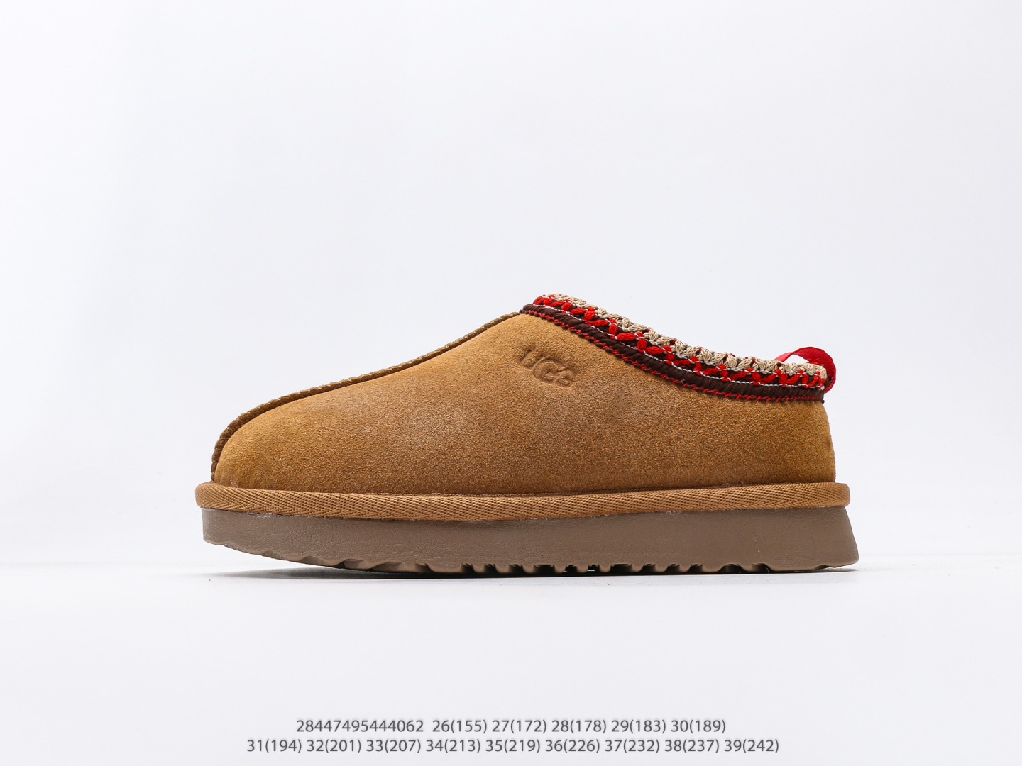 童鞋 UGG Tasman 冬季女士厚底雪地靴 注意：图下方显示为实际脚长，单位毫米[手工测量，可能存在5毫米左右的误差] #28447495444062-选品中心