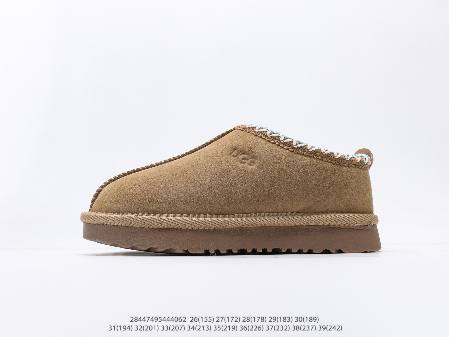 童鞋 UGG Tasman 冬季女士厚底雪地靴 注意：图下方显示为实际脚长，单位毫米[手工测量，可能存在5毫米左右的误差] #28447495444062-选品中心