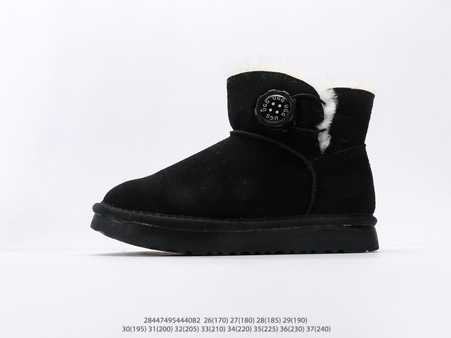 童鞋 UGG Tasman 冬季女士厚底雪地靴 注意：图下方显示为实际脚长，单位毫米[手工测量，可能存在5毫米左右的误差] #28447495444082-选品中心