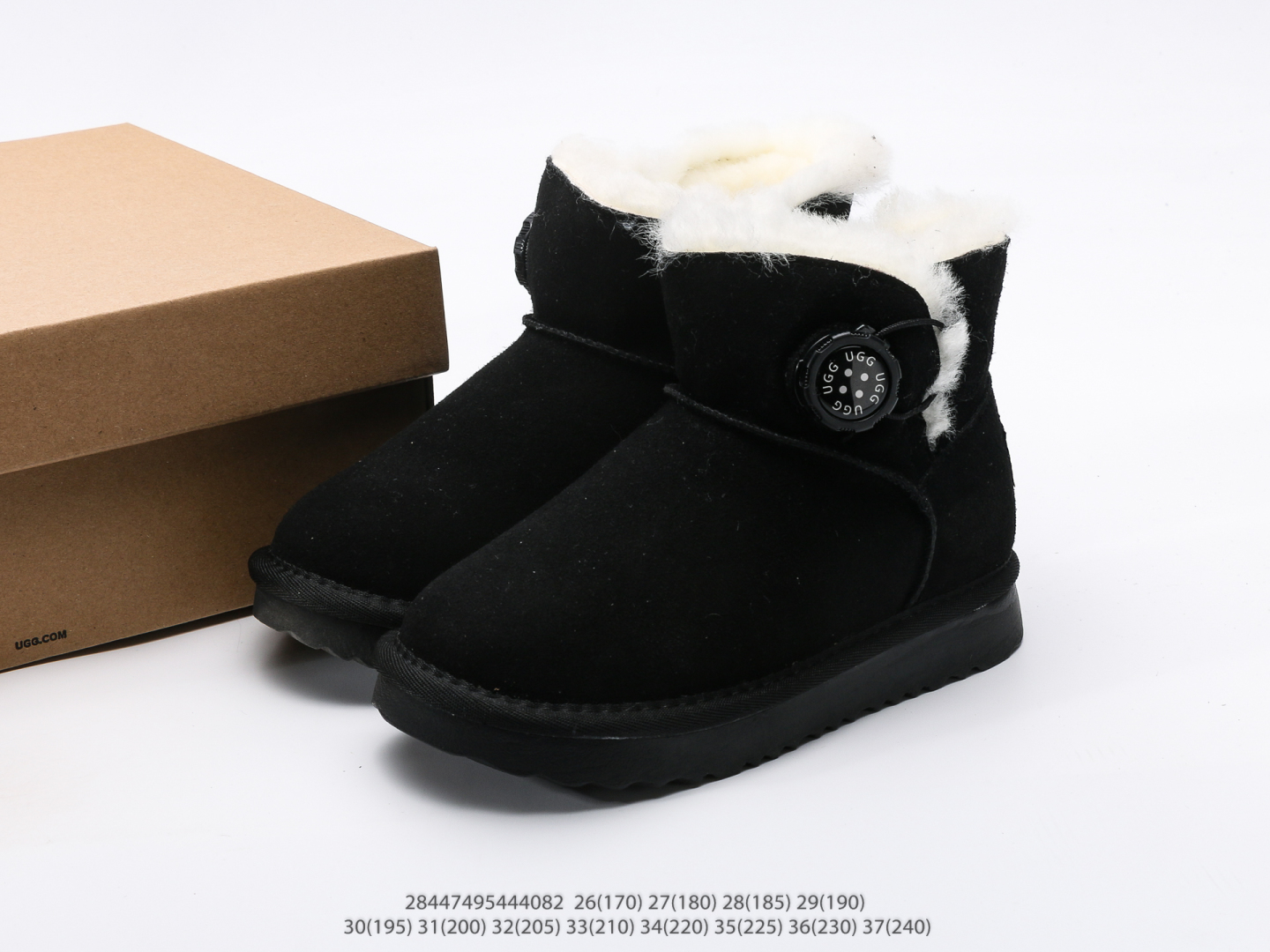 图片[9]-童鞋 UGG Tasman 冬季女士厚底雪地靴 注意：图下方显示为实际脚长，单位毫米[手工测量，可能存在5毫米左右的误差] #28447495444082-选品中心