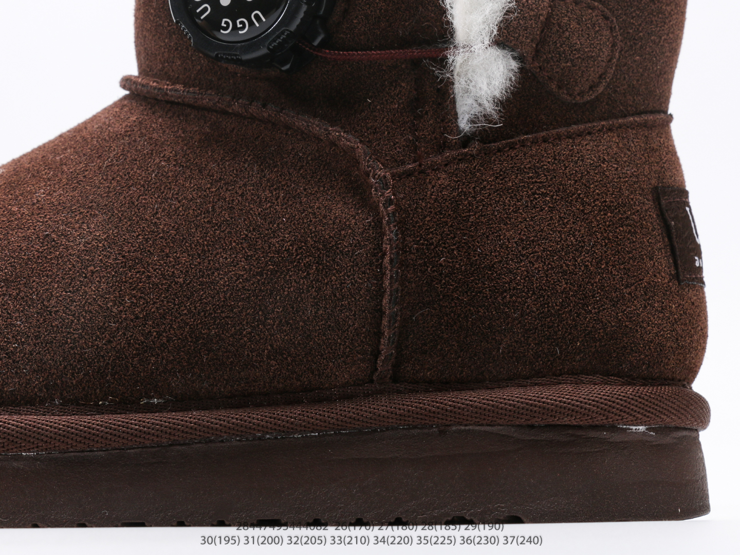 图片[7]-童鞋 UGG Tasman 冬季女士厚底雪地靴 注意：图下方显示为实际脚长，单位毫米[手工测量，可能存在5毫米左右的误差] #28447495444082-选品中心