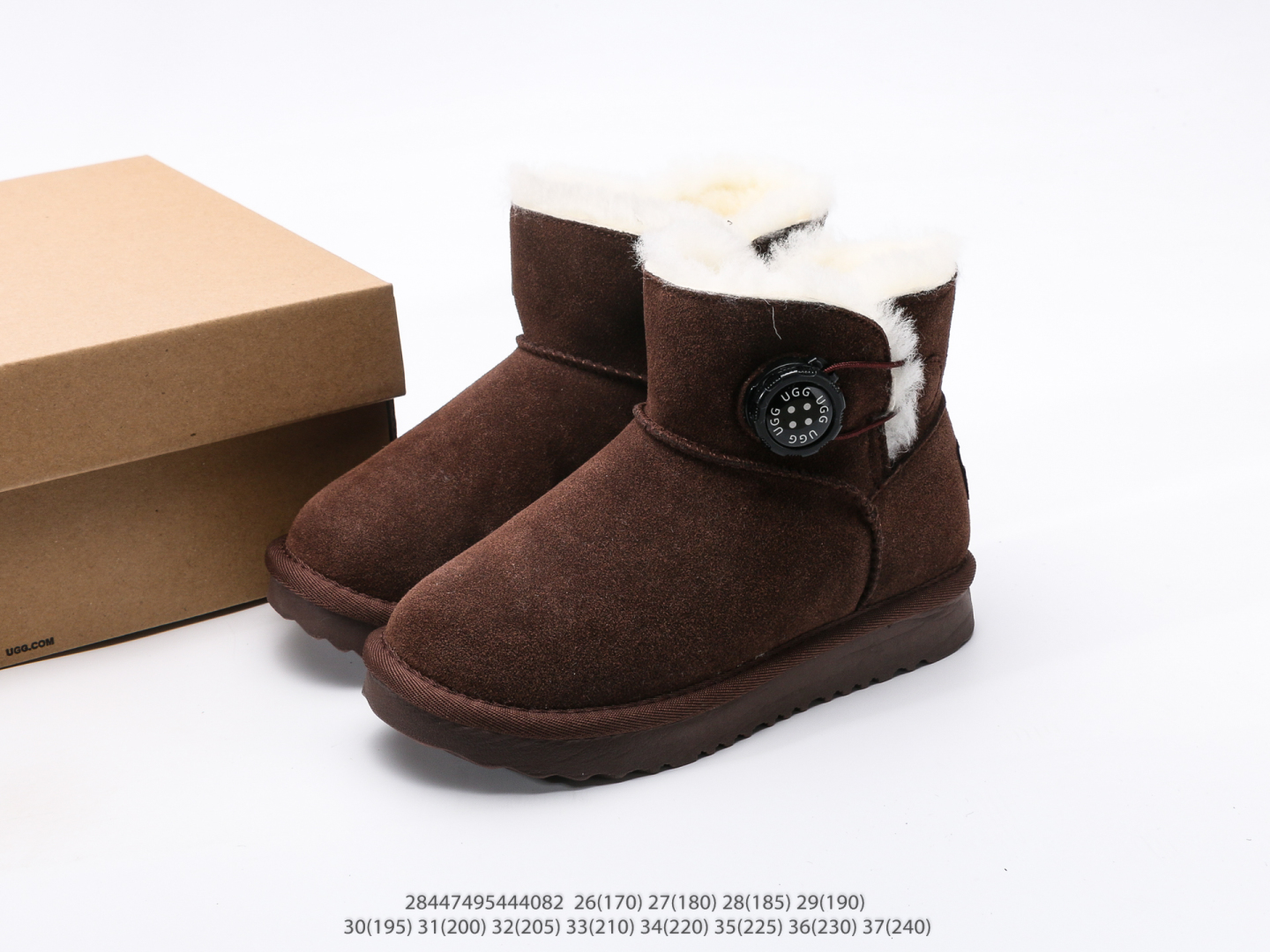 图片[9]-童鞋 UGG Tasman 冬季女士厚底雪地靴 注意：图下方显示为实际脚长，单位毫米[手工测量，可能存在5毫米左右的误差] #28447495444082-选品中心