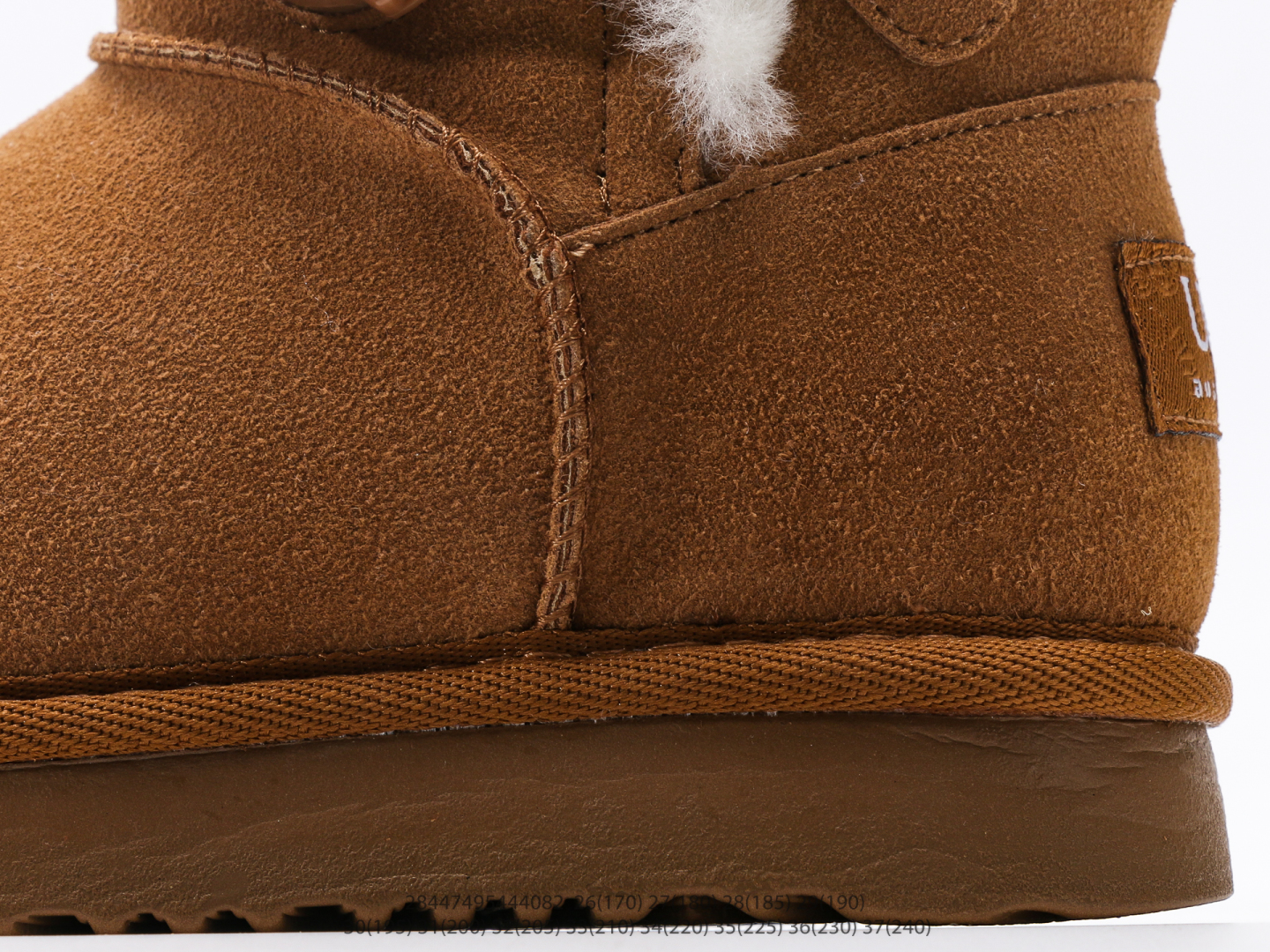 图片[7]-童鞋 UGG Tasman 冬季女士厚底雪地靴 注意：图下方显示为实际脚长，单位毫米[手工测量，可能存在5毫米左右的误差] #28447495444082-选品中心