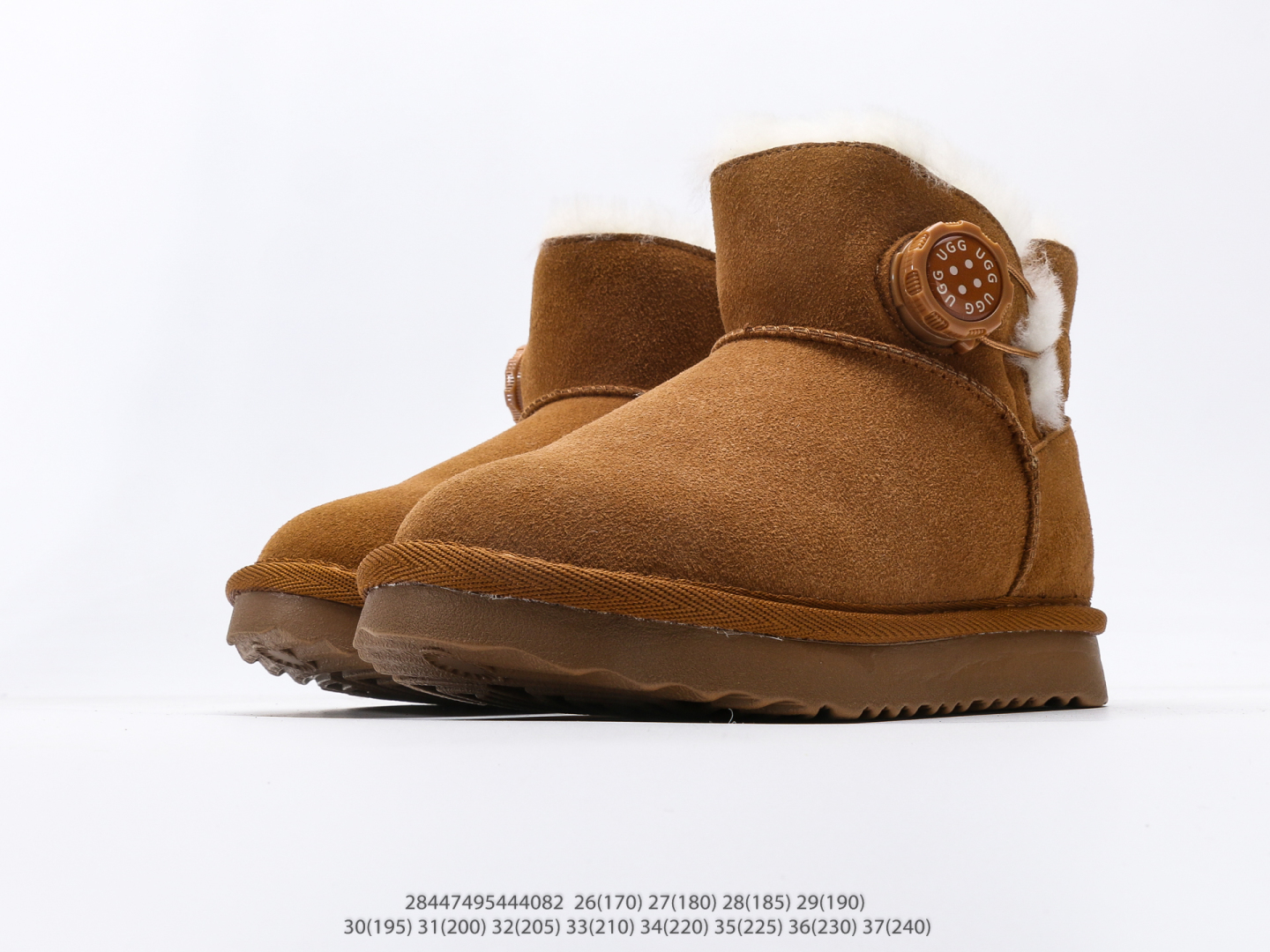 图片[5]-童鞋 UGG Tasman 冬季女士厚底雪地靴 注意：图下方显示为实际脚长，单位毫米[手工测量，可能存在5毫米左右的误差] #28447495444082-选品中心