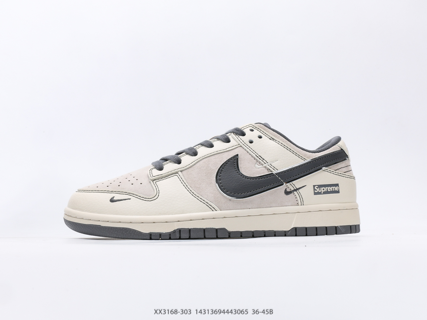 N 270 Nike Nike Dunk Low Basketball Series Retro Low -Top informal Sports Skateboard Las zapatillas usan un cojín de aire Zoomair suave y cómodo para absorber efectivamente el impacto de los deportes extremos, como el skate al aterrizar. : xx3168-303#143