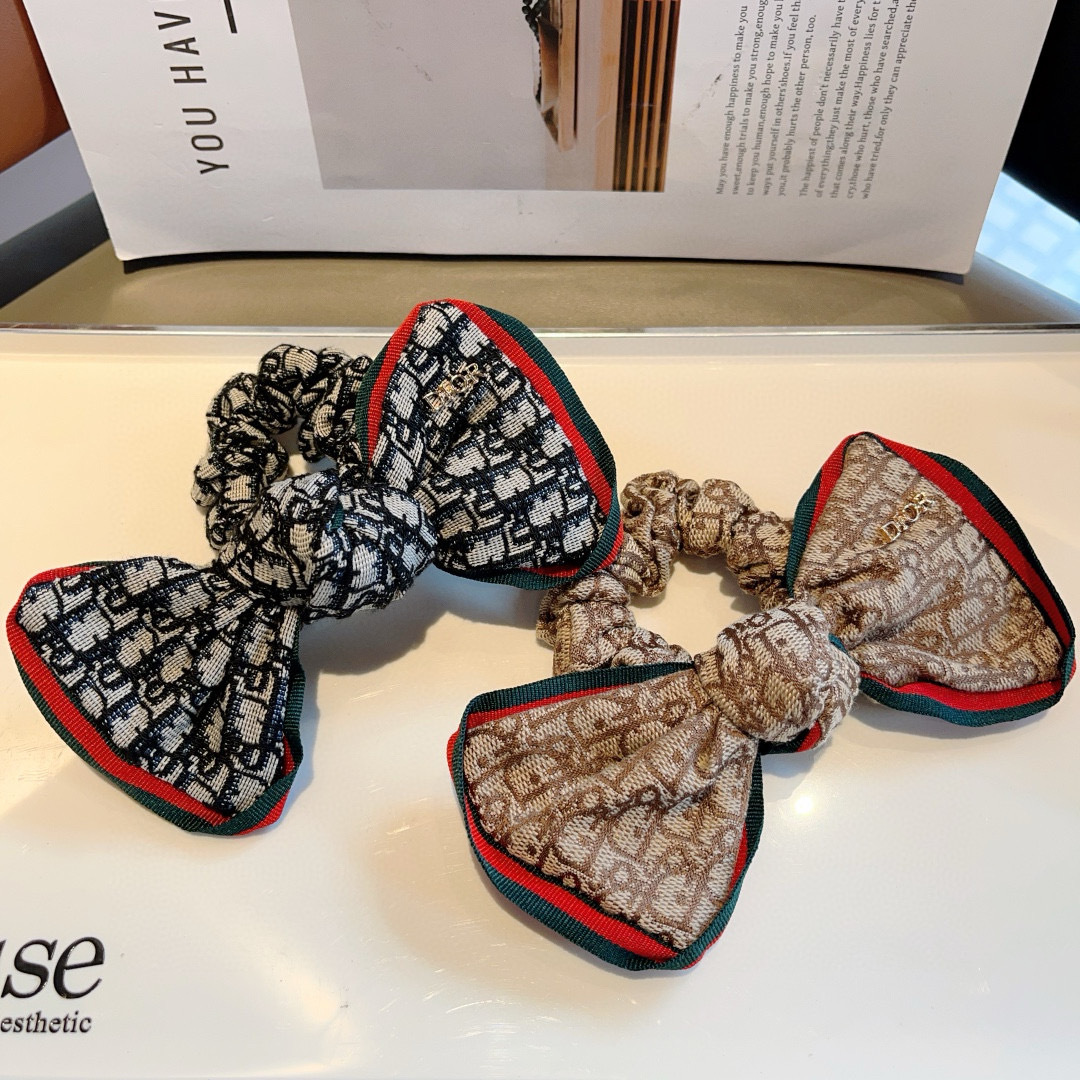 Luxury Dior Pony Hair Ring with Korean Cortex and Classic Flower Design - 图片 8