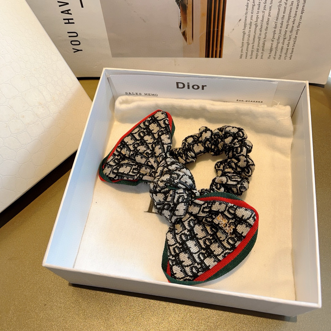 Luxury Dior Pony Hair Ring with Korean Cortex and Classic Flower Design - 图片 7