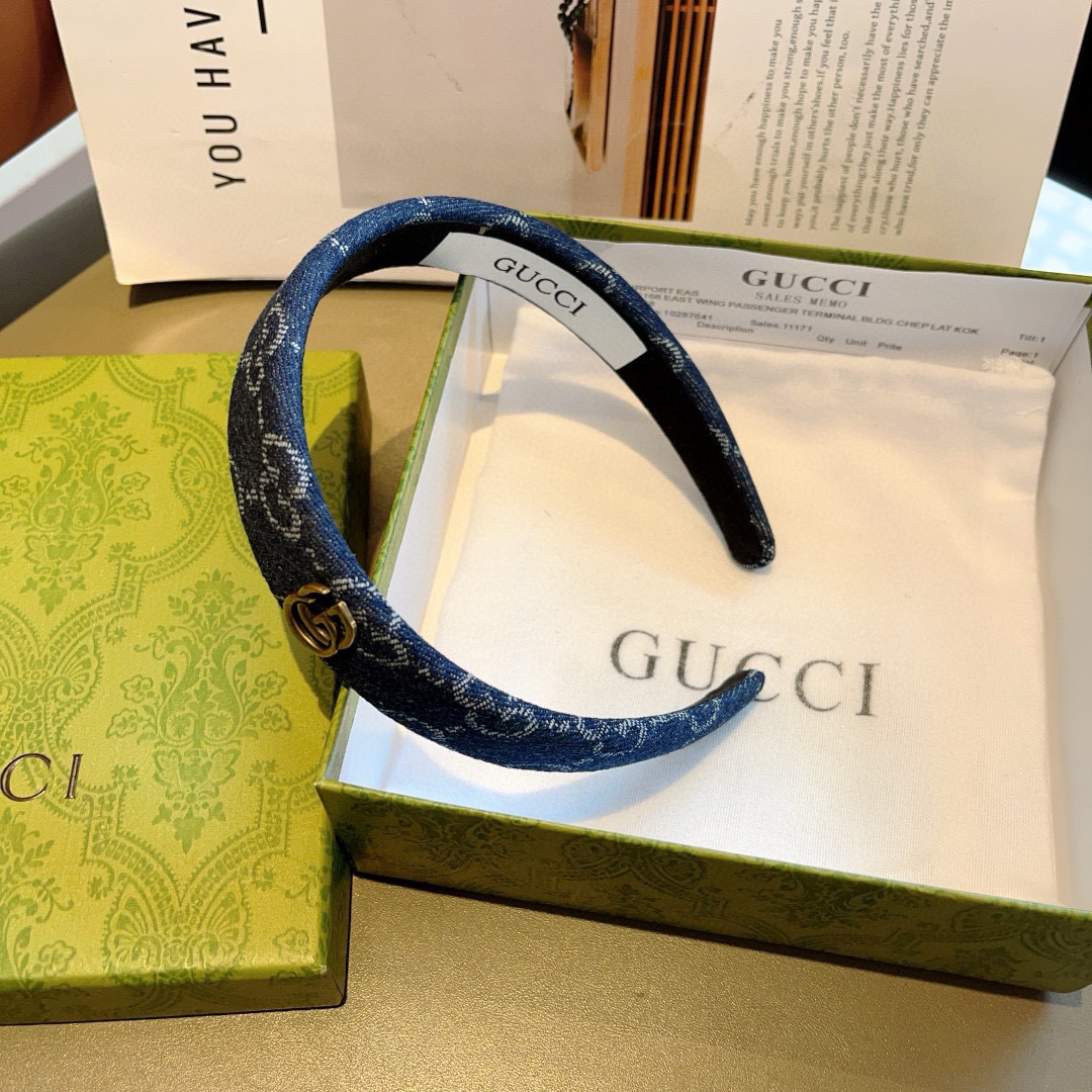 配包装
Gucci古奇 官方经典新款双G发箍，女神必备单品，非常百搭，时尚潮流