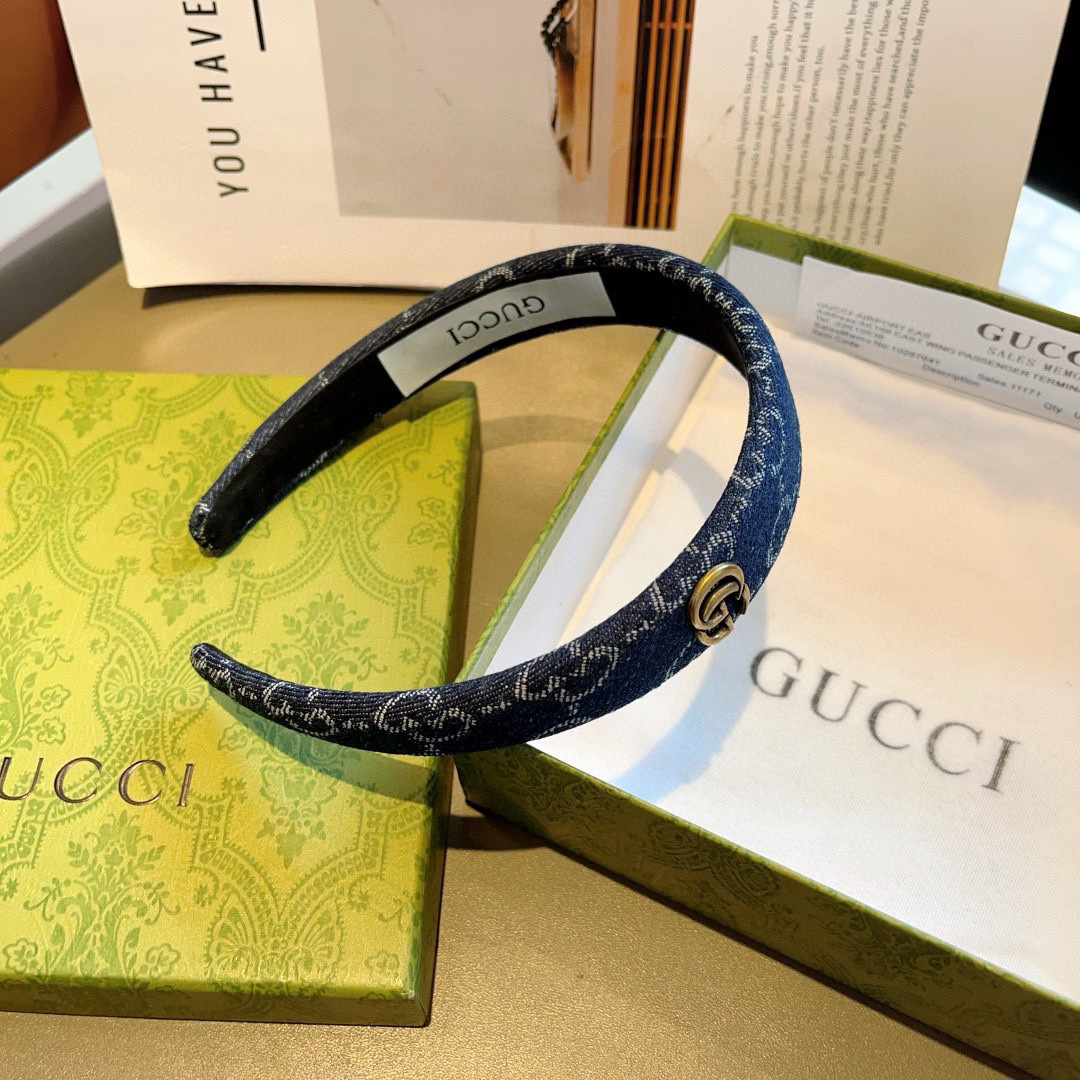 配包装
Gucci古奇 官方经典新款双G发箍，女神必备单品，非常百搭，时尚潮流