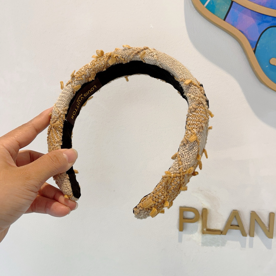 配包装
LV 路易威登 火爆新款韩版布艺格子发箍，时尚头箍，网红最新款来袭💕时尚百搭，女神必入！