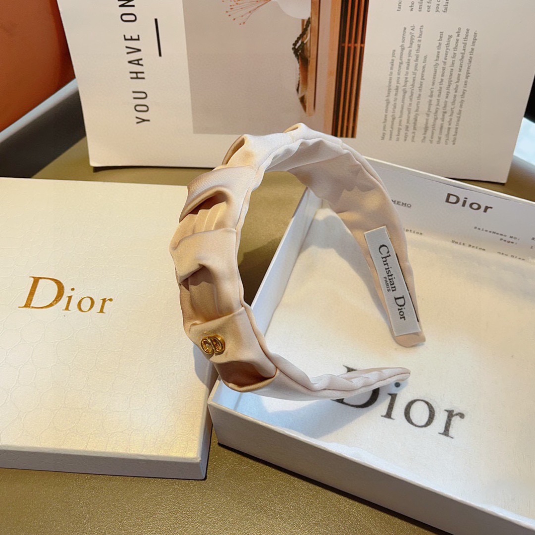 配包装
Dior（迪奥） 新款宽边高级感大牌发箍, 网红爆款防滑头箍、让你的魅力绽放 清新淑女范让时尚更
