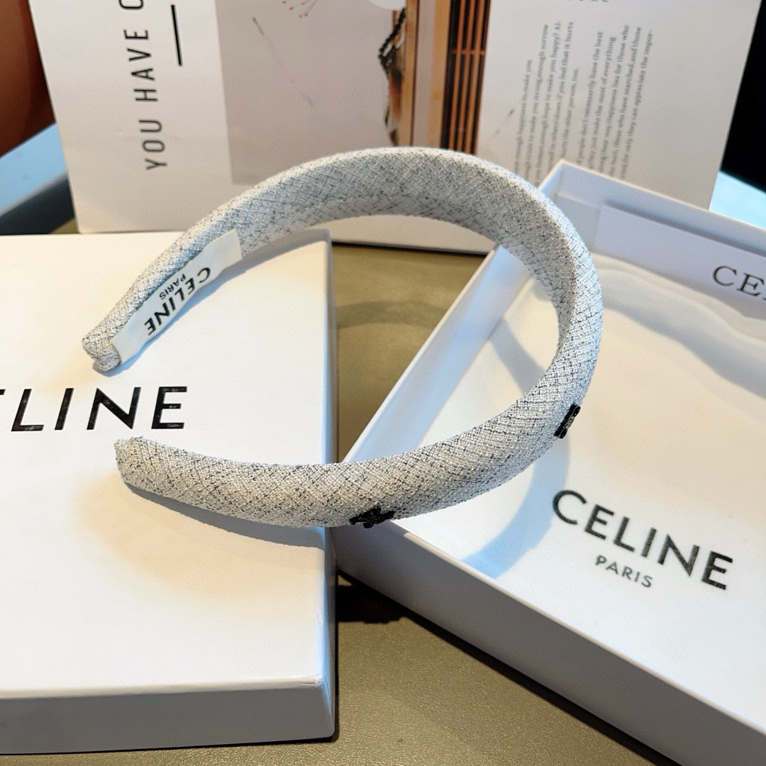 配包装
CELINE（赛琳）新品网红同款发箍，佩戴舒适无压力，造型搭配必备！时尚外出百搭款发饰！